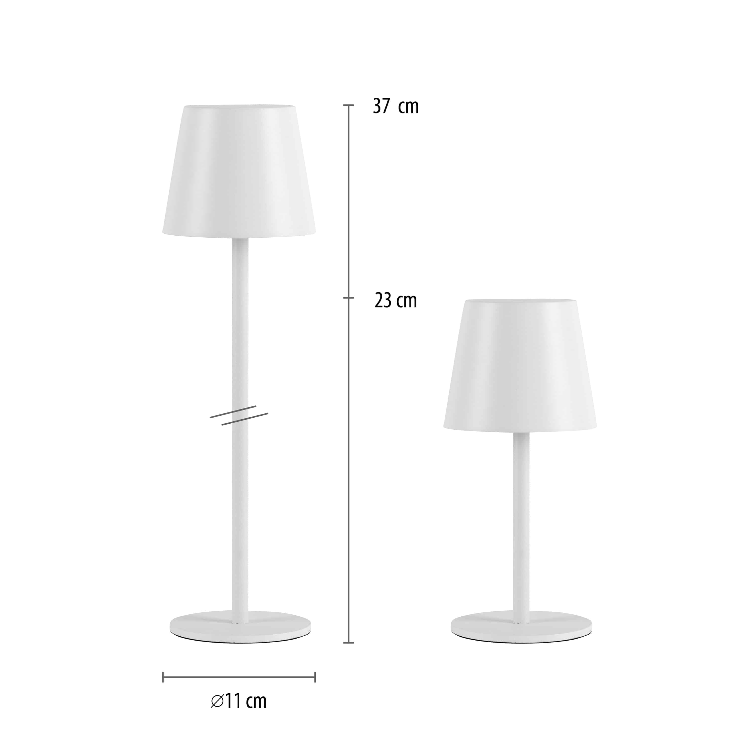 JUST LIGHT LED-Akku-Tischleuchte 19250-16 weiß, 2,5 W, 320 lm, 3000 K, IP54 JUST LIGHT LED-Akku-Tischleuchte 19250-16 weiß, 2,5 W, 320 lm, 3000 K, IP54