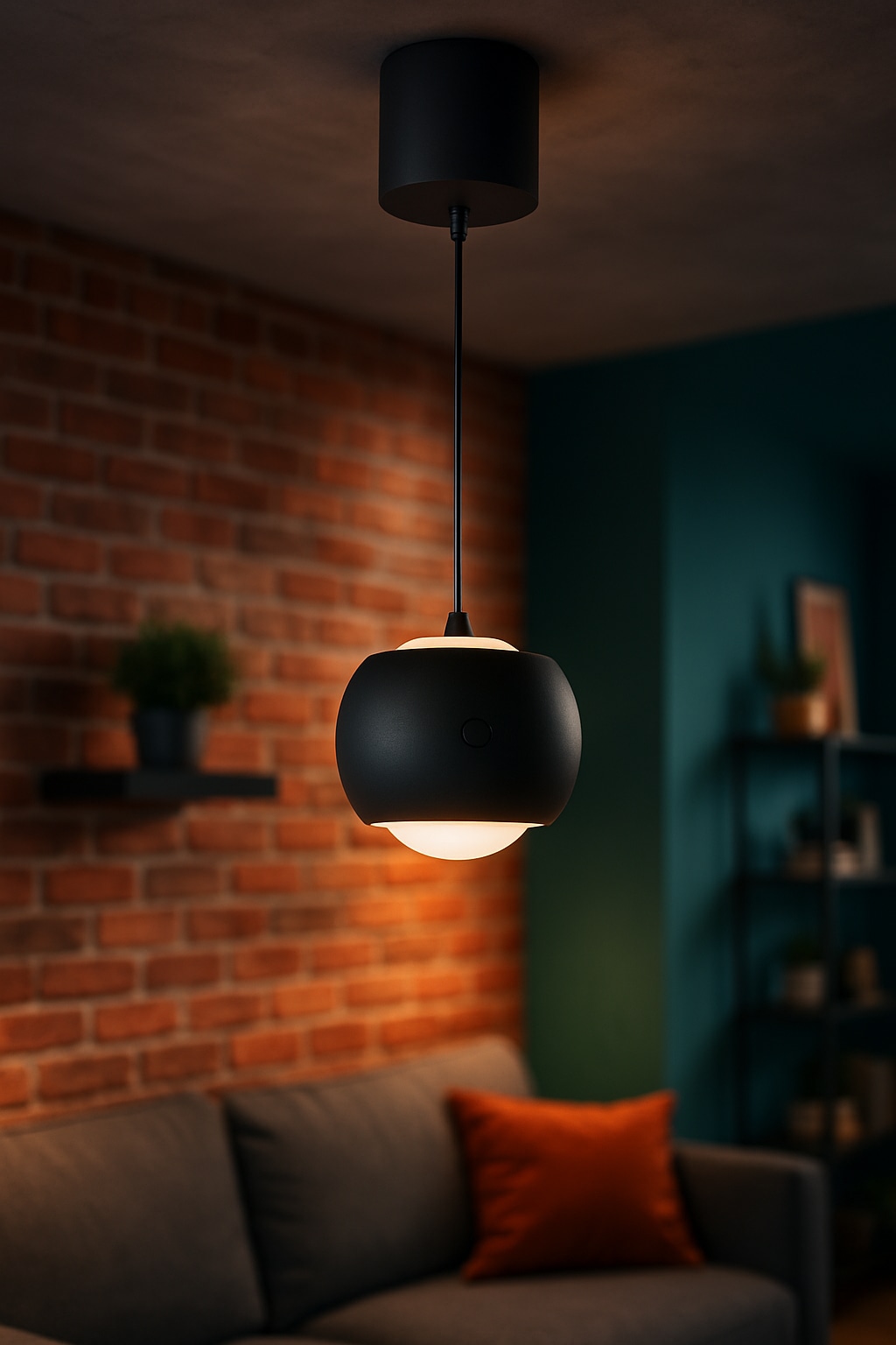 REV LED-Akku-Pendelleuchte, 2W, 3000K, 150lm, warmweiß, IP20, schwarz REV LED-Akku-Pendelleuchte, 2W, 3000K, 150lm, warmweiß, IP20, schwarz
