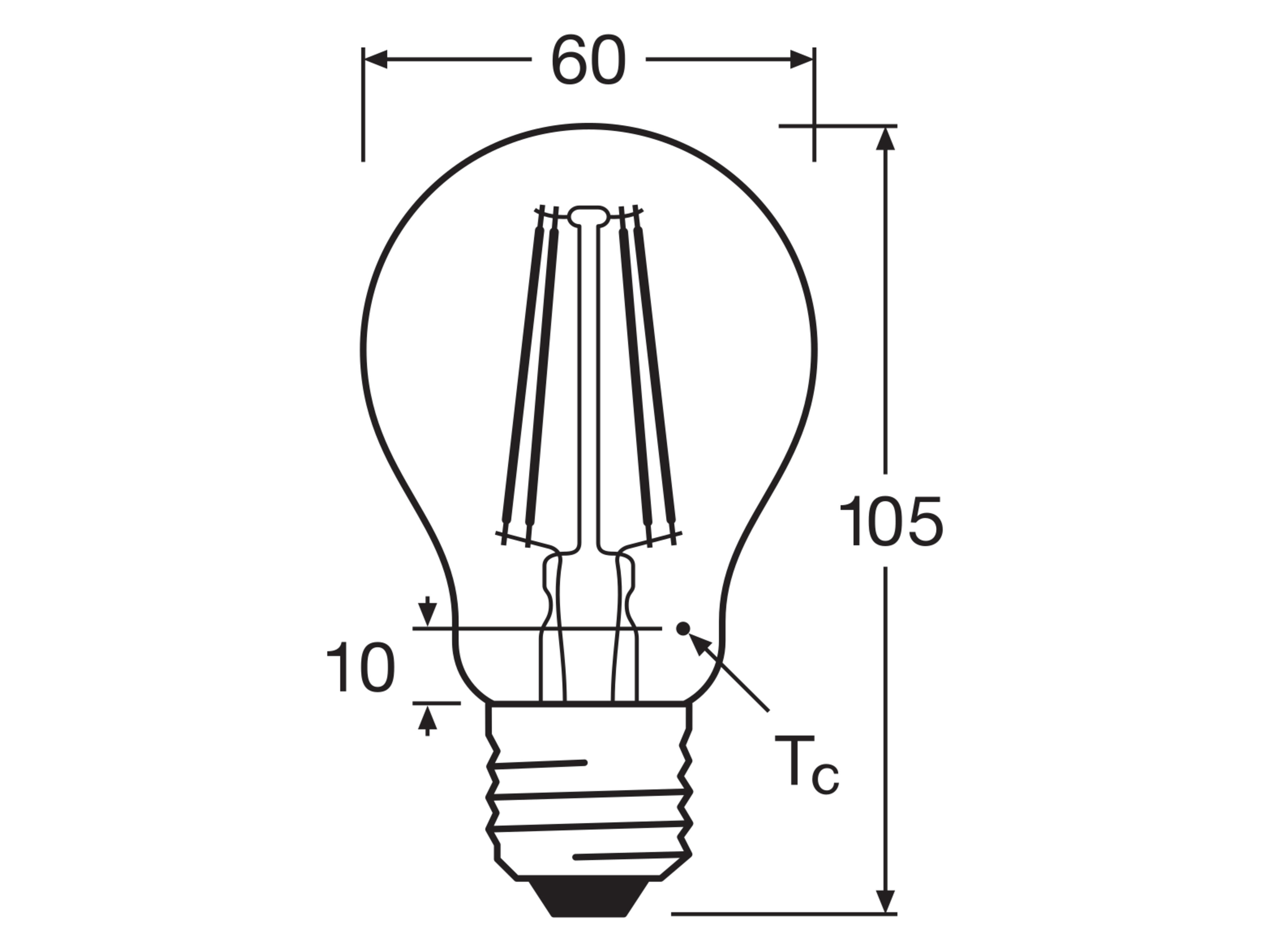 OSRAM Led-Lampe, E27, 6,5W, 6500K, EEK: E, 806lm, Tageslichtweiß OSRAM Led-Lampe, E27, 6,5W, 6500K, EEK: E, 806lm, Tageslichtweiß