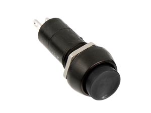 Einbau-Druckschalter PBS-11A, rund, Ein/Aus, schwarz Einbau-Druckschalter PBS-11A, rund, Ein/Aus, schwarz
