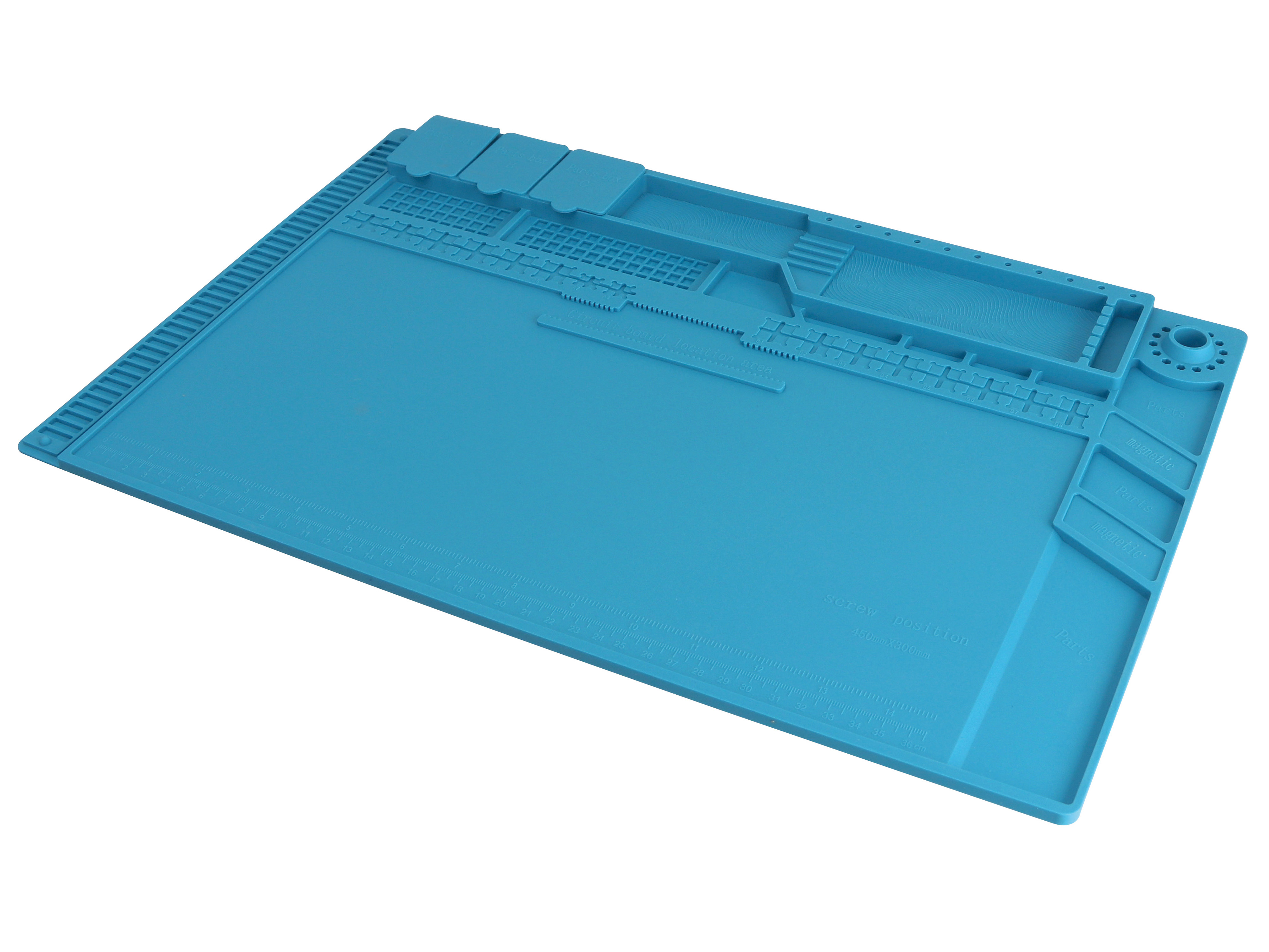 DAYTOOLS Silikon-Lötmatte S-160C, 45x30 cm, blau DAYTOOLS Silikon-Lötmatte S-160C, 45x30 cm, blau