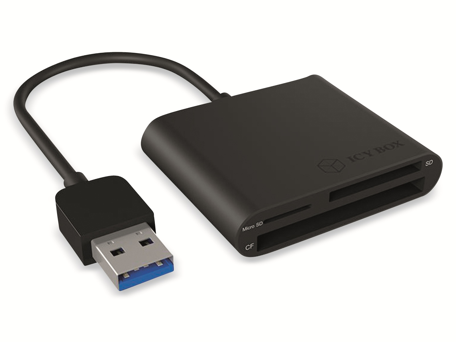 ICY BOX Cardreader IB-CR301-U3, CF, SD, Micro, USB 3.0 Anschluss ICY BOX Cardreader IB-CR301-U3, CF, SD, Micro, USB 3.0 Anschluss