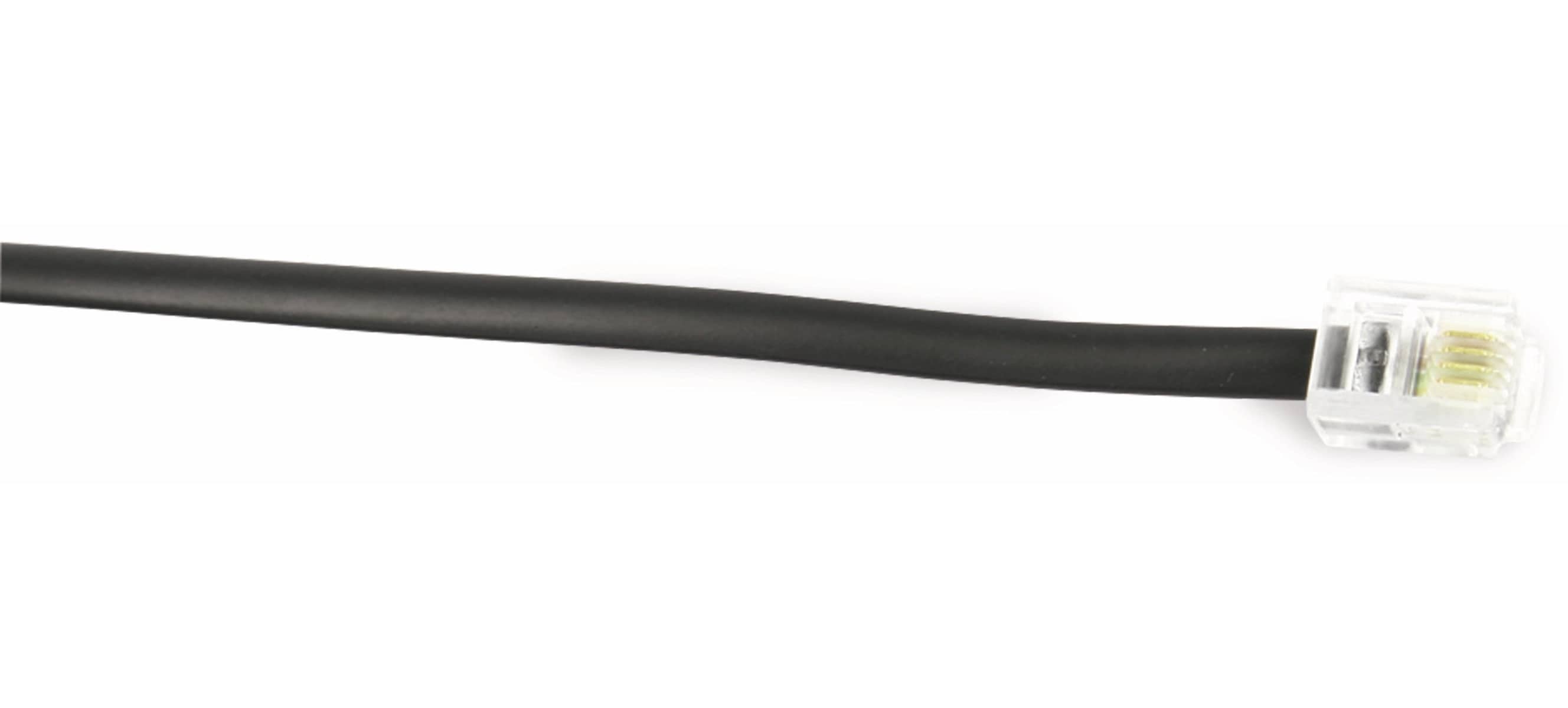 S-IMPULS Telefon-Anschlusskabel, 6P4C, schwarz, 3 m S-IMPULS Telefon-Anschlusskabel, 6P4C, schwarz, 3 m
