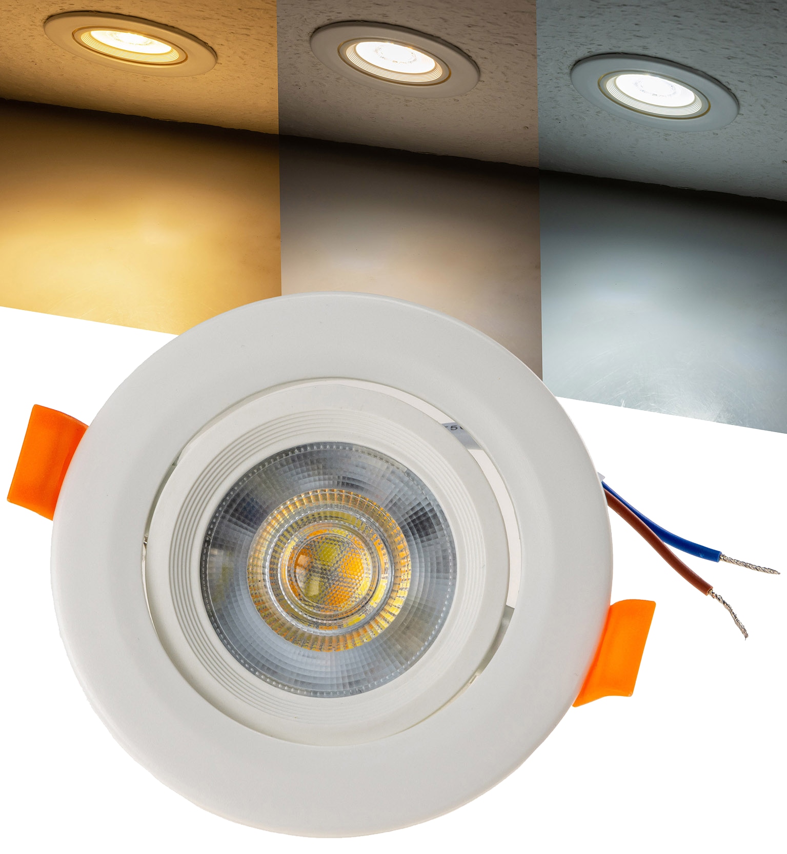 CHILITEC LED-Einbauleuchte Flat-36 CCT, EEK: F, 5 W, 3000/4000/6500 K CHILITEC LED-Einbauleuchte Flat-36 CCT, EEK: F, 5 W, 3000/4000/6500 K