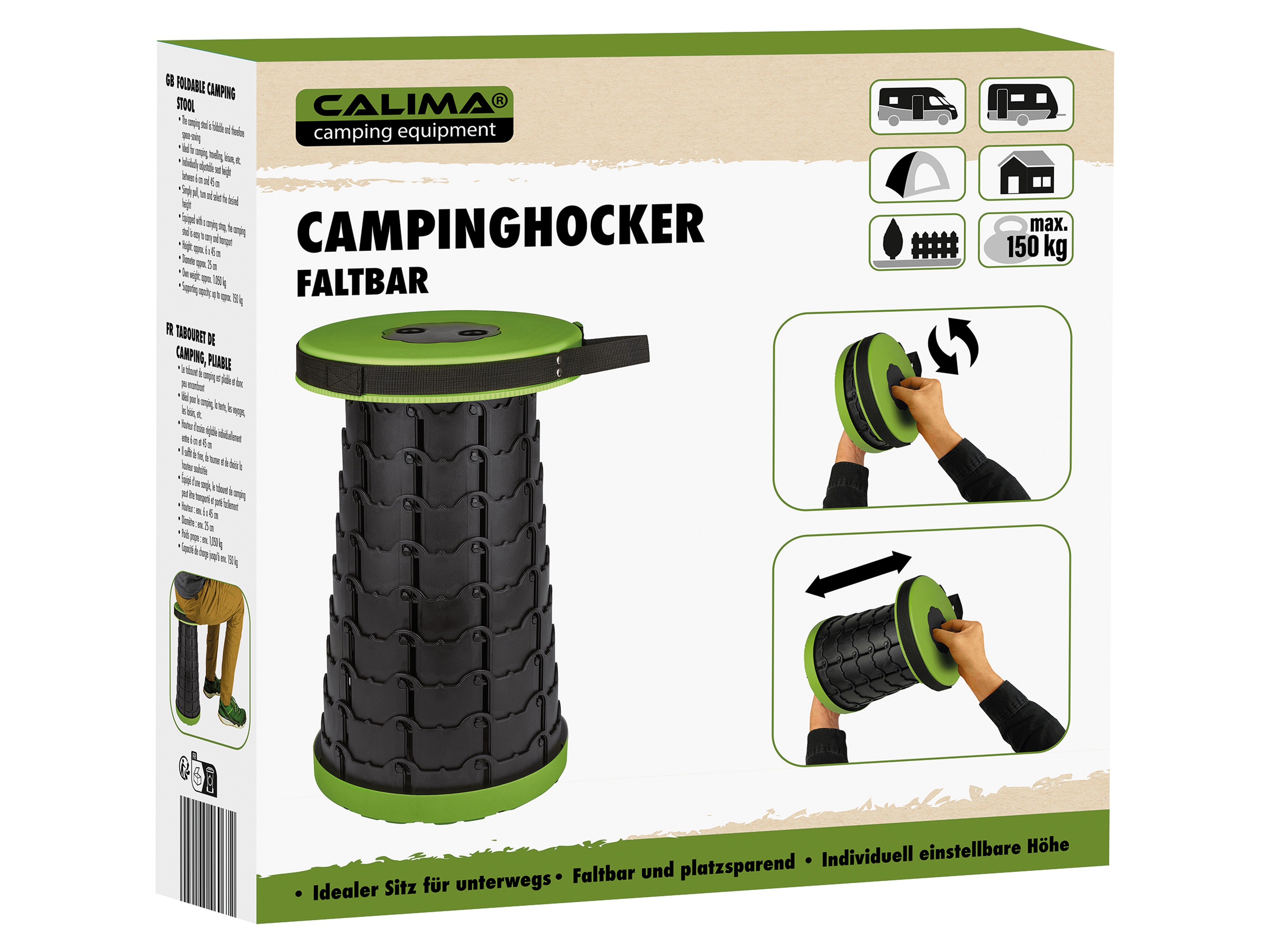 CALIMA CAMPING EQUIPMENT Campinghocker 46067, faltbar CALIMA CAMPING EQUIPMENT Campinghocker 46067, faltbar