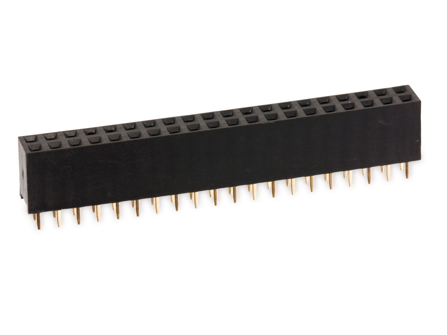 CONNFLY ELECTRONIC Buchsenleiste, vergoldet, 2x 20-polig CONNFLY ELECTRONIC Buchsenleiste, vergoldet, 2x 20-polig