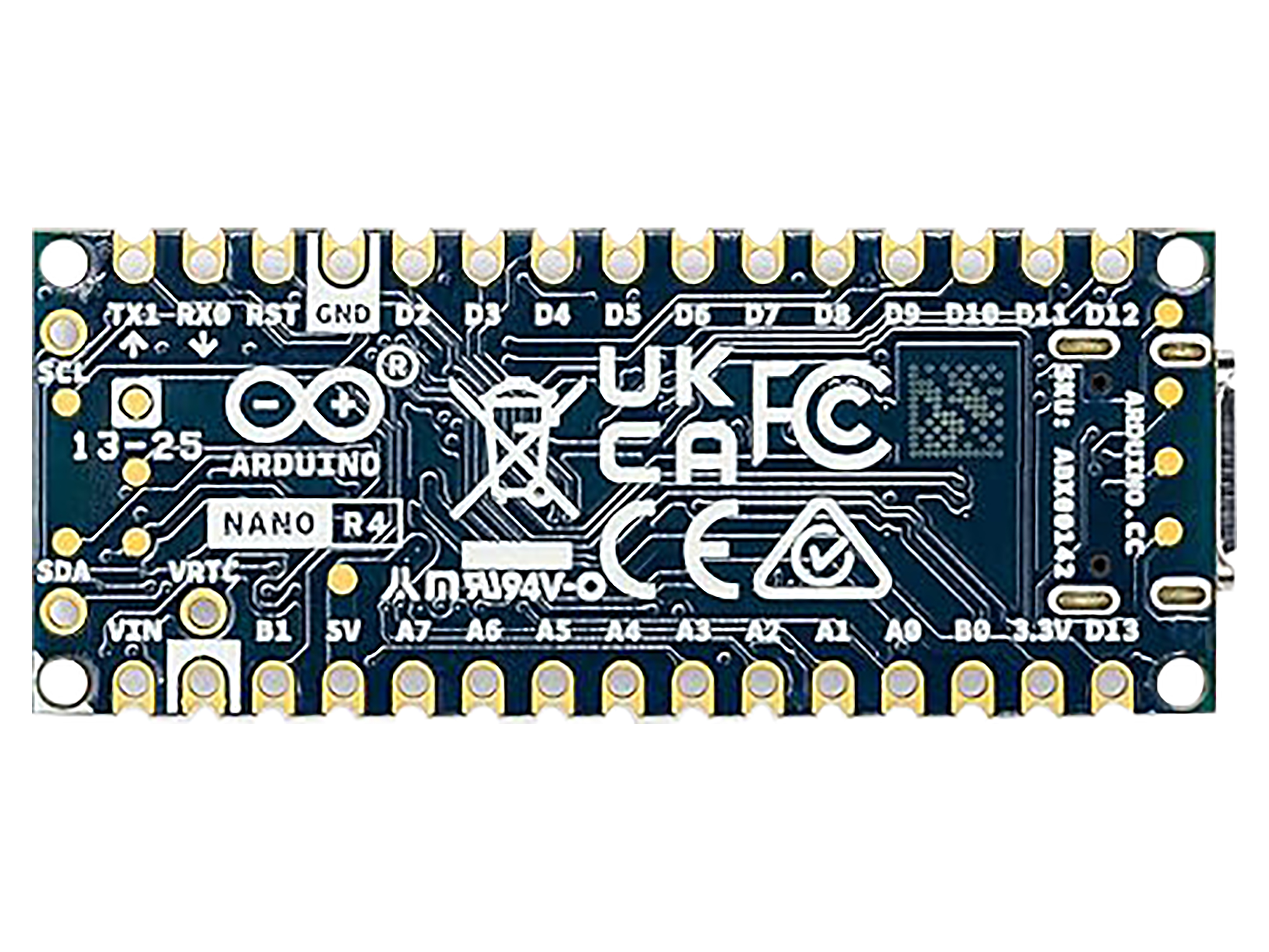 ARDUINO Nano R4 Mikrocontroller-Board ohne Header ARDUINO Nano R4 Mikrocontroller-Board ohne Header