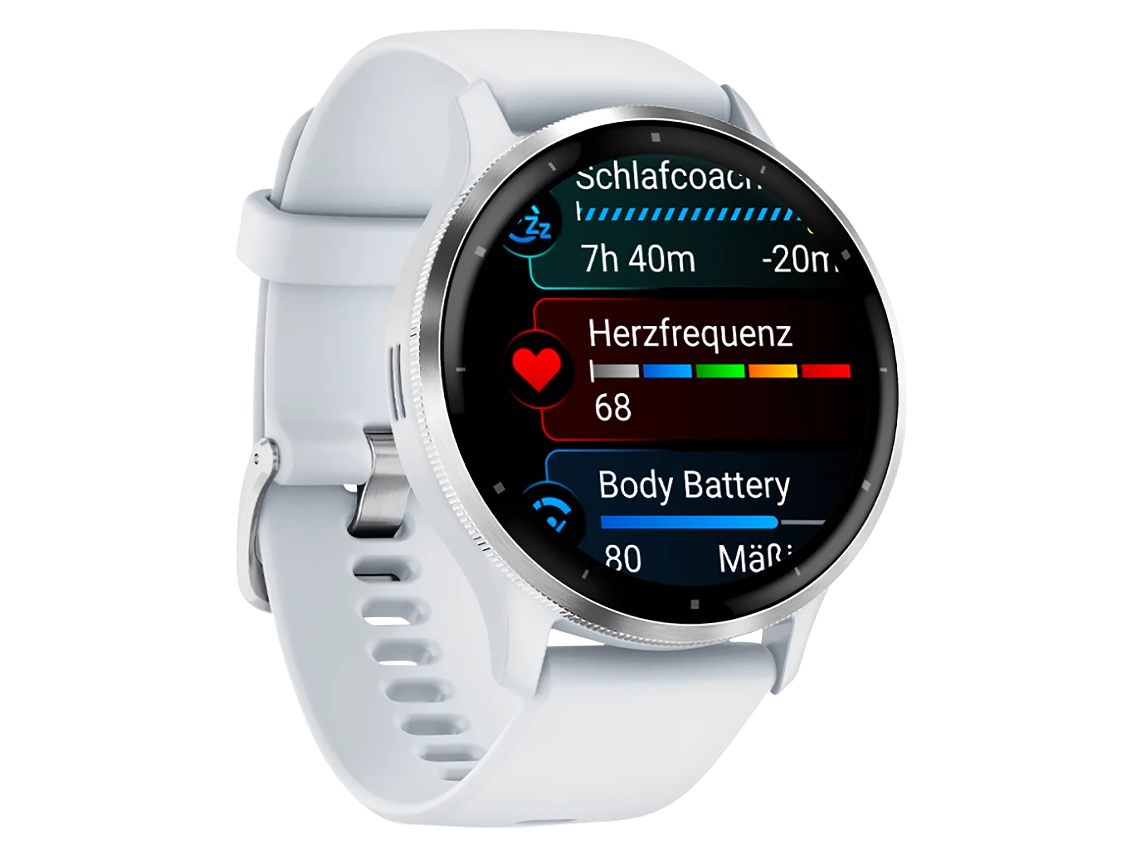 GARMIN Smartwatch Venu 3 steinweiss/silber Silikon GARMIN Smartwatch Venu 3 steinweiss/silber Silikon