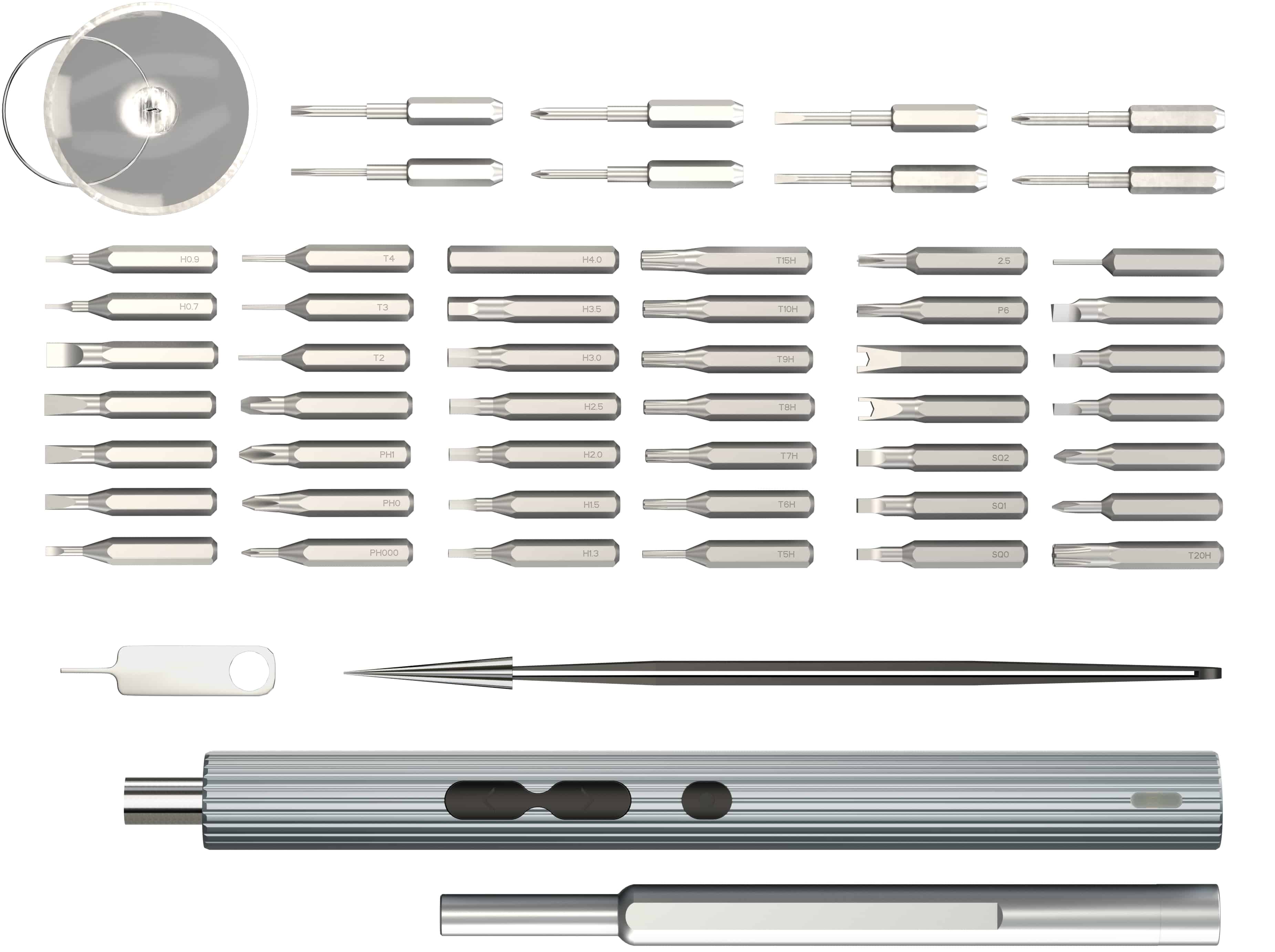 GOOBAY TOOLS 58in1 Elektrischer Schraubendreher, 77839, mit 50-tlg. Präzisions-Bitsatz GOOBAY TOOLS 58in1 Elektrischer Schraubendreher, 77839, mit 50-tlg. Präzisions-Bitsatz