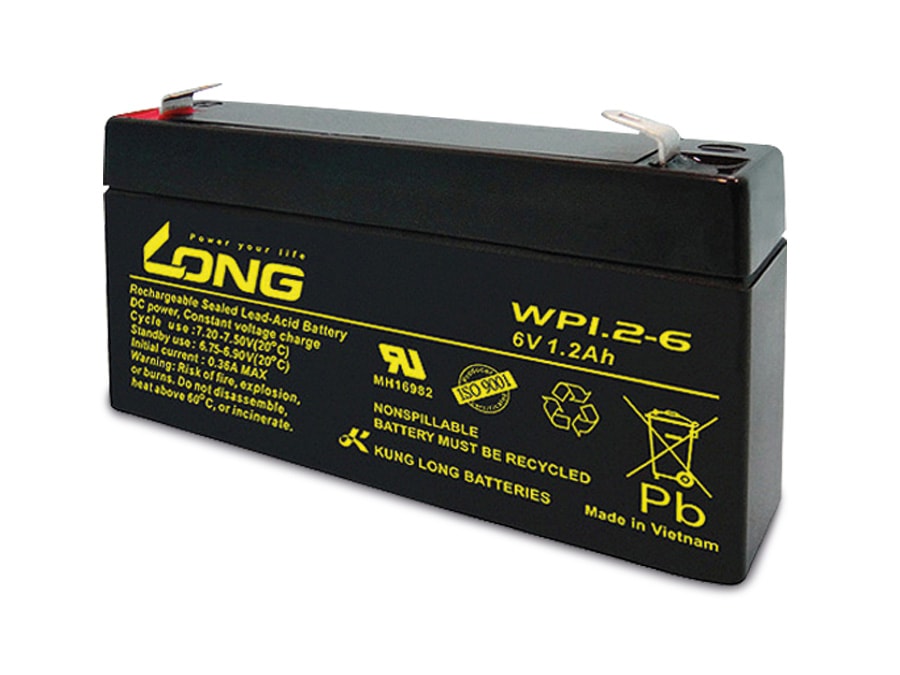 KUNG LONG Blei-Akkumulator WP1.2-6, 6 V-/1,2 Ah KUNG LONG Blei-Akkumulator WP1.2-6, 6 V-/1,2 Ah