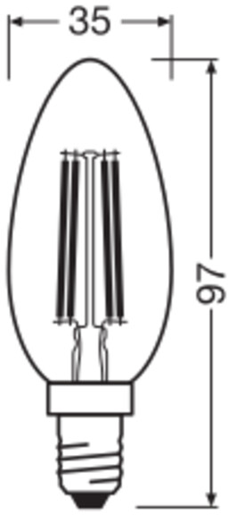 OSRAM LED-Lampe SUPERSTAR, dimmbar, E14, 3,4 W, 2700 K, warmweiß EEK: D, 470 lm OSRAM LED-Lampe SUPERSTAR, dimmbar, E14, 3,4 W, 2700 K, EEK: D, 470 lm, warmweiß