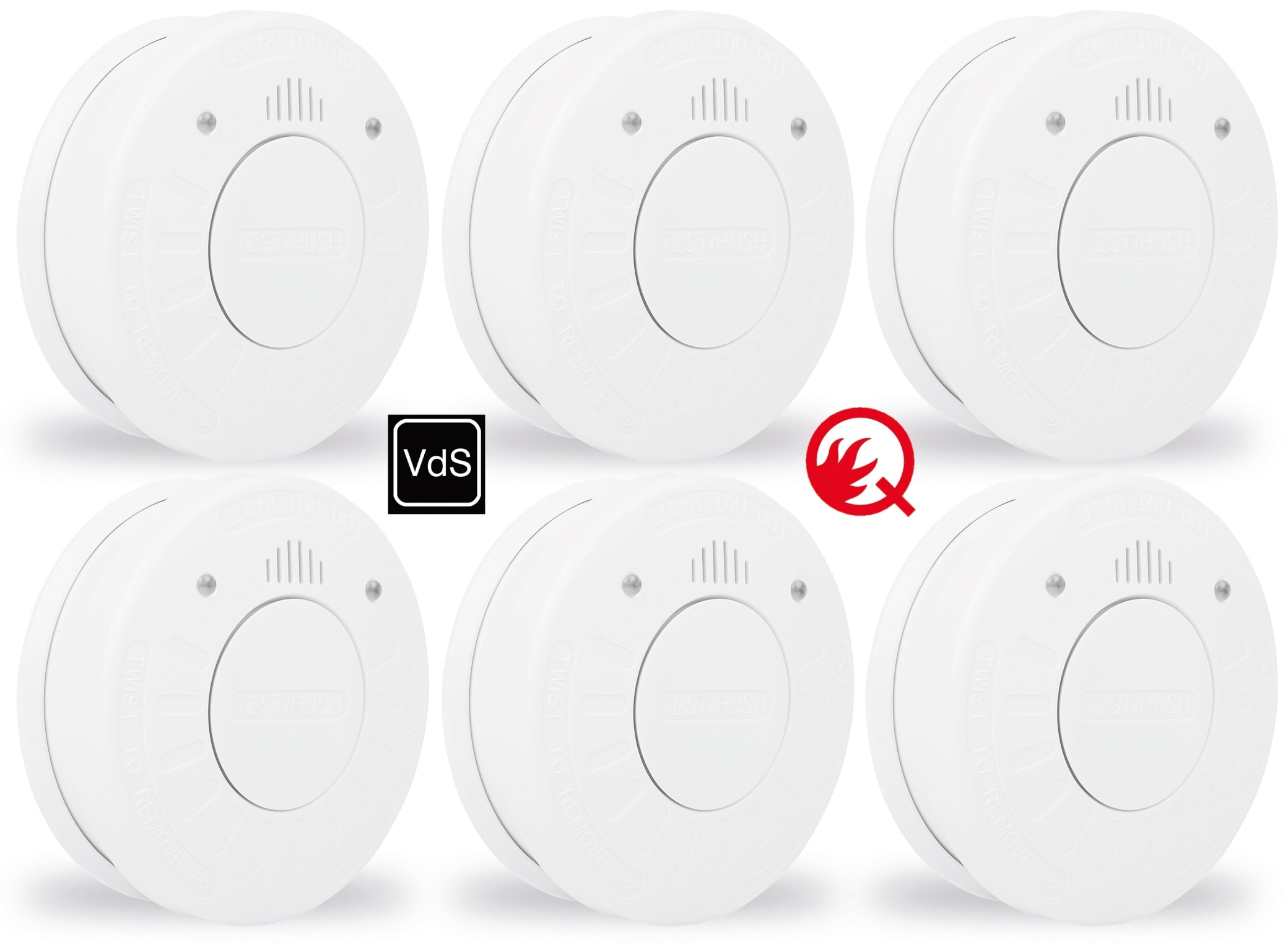 SMARTWARES Rauchmelder RM520, 6 Stück