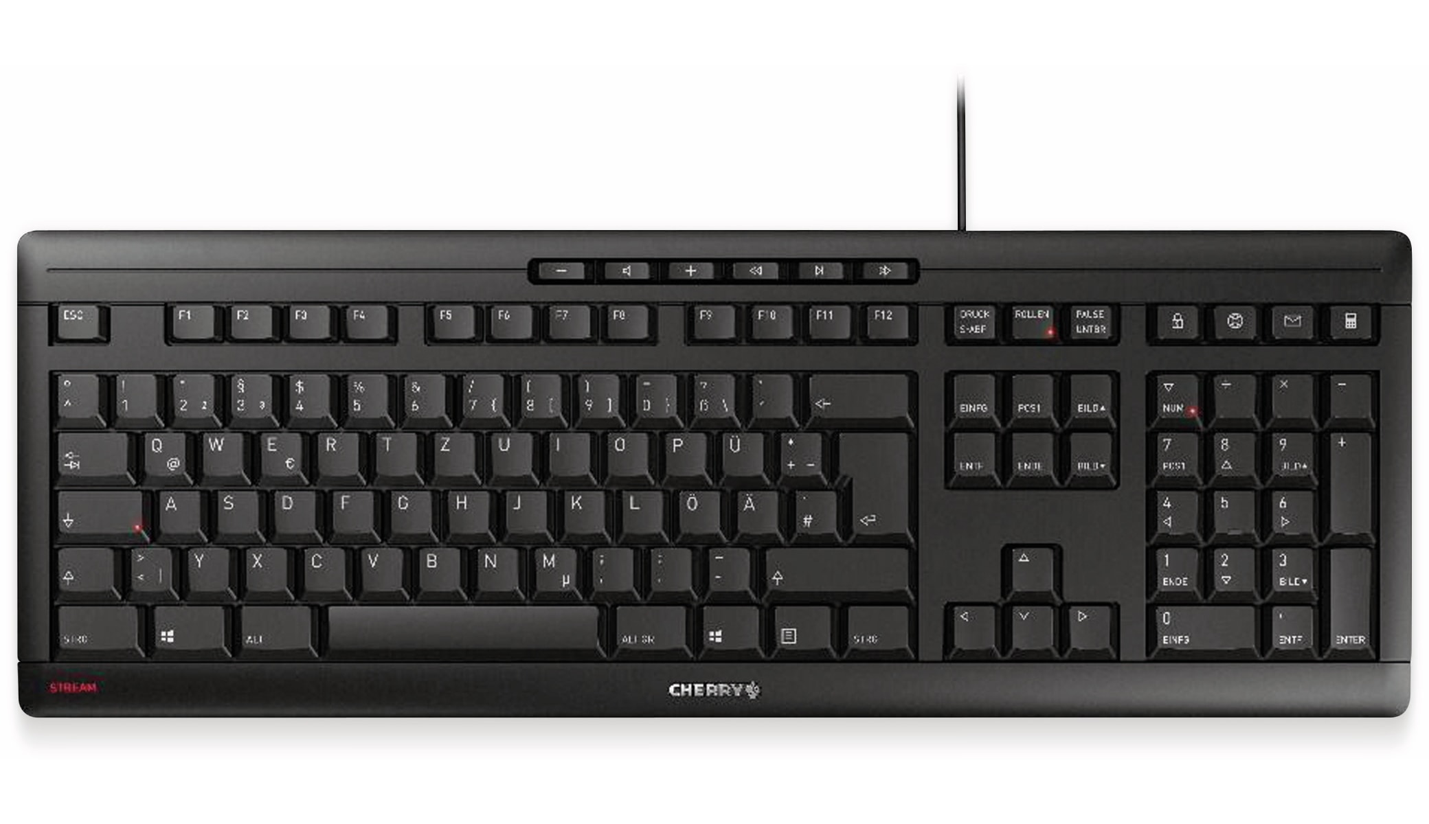 CHERRY Tastatur Stream, schwarz CHERRY Tastatur Stream, schwarz