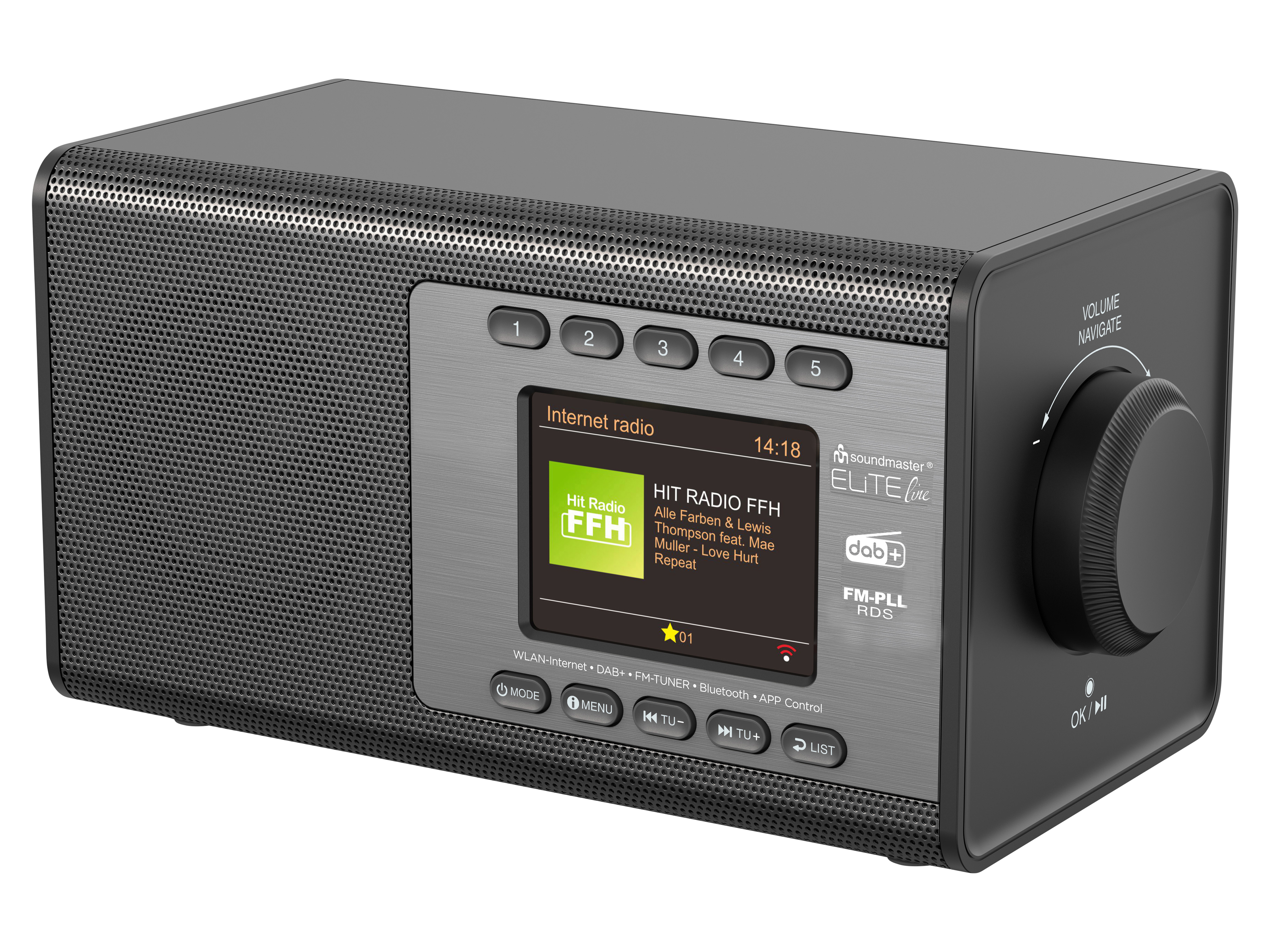 SOUNDMASTER ELITE LINE Internetradio DAB+/UKW mit WLAN, USB, Bluetooth SOUNDMASTER Internetradio DAB+/UKW mit WLAN, USB, Bluetooth