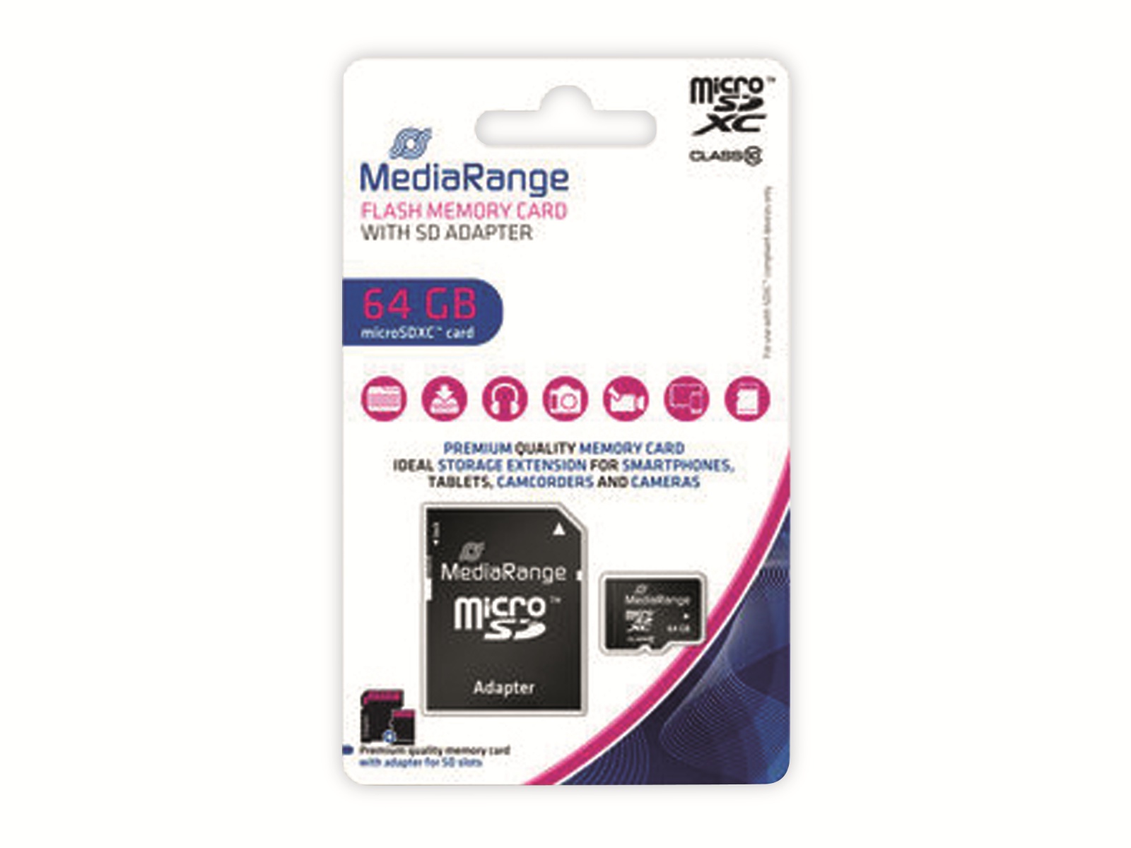 MEDIARANGE MicroSD-Card Class 10, 64 GB MEDIARANGE MicroSD-Card Class 10, 64 GB
