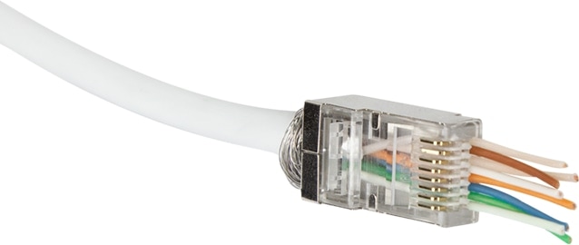 LOGILINK RJ45-Modularstecker, Cat.6, geschirmt, vorne offen, 50 Stk. LOGILINK RJ45-Modularstecker, Cat.6, geschirmt, vorne offen, 50 Stk.