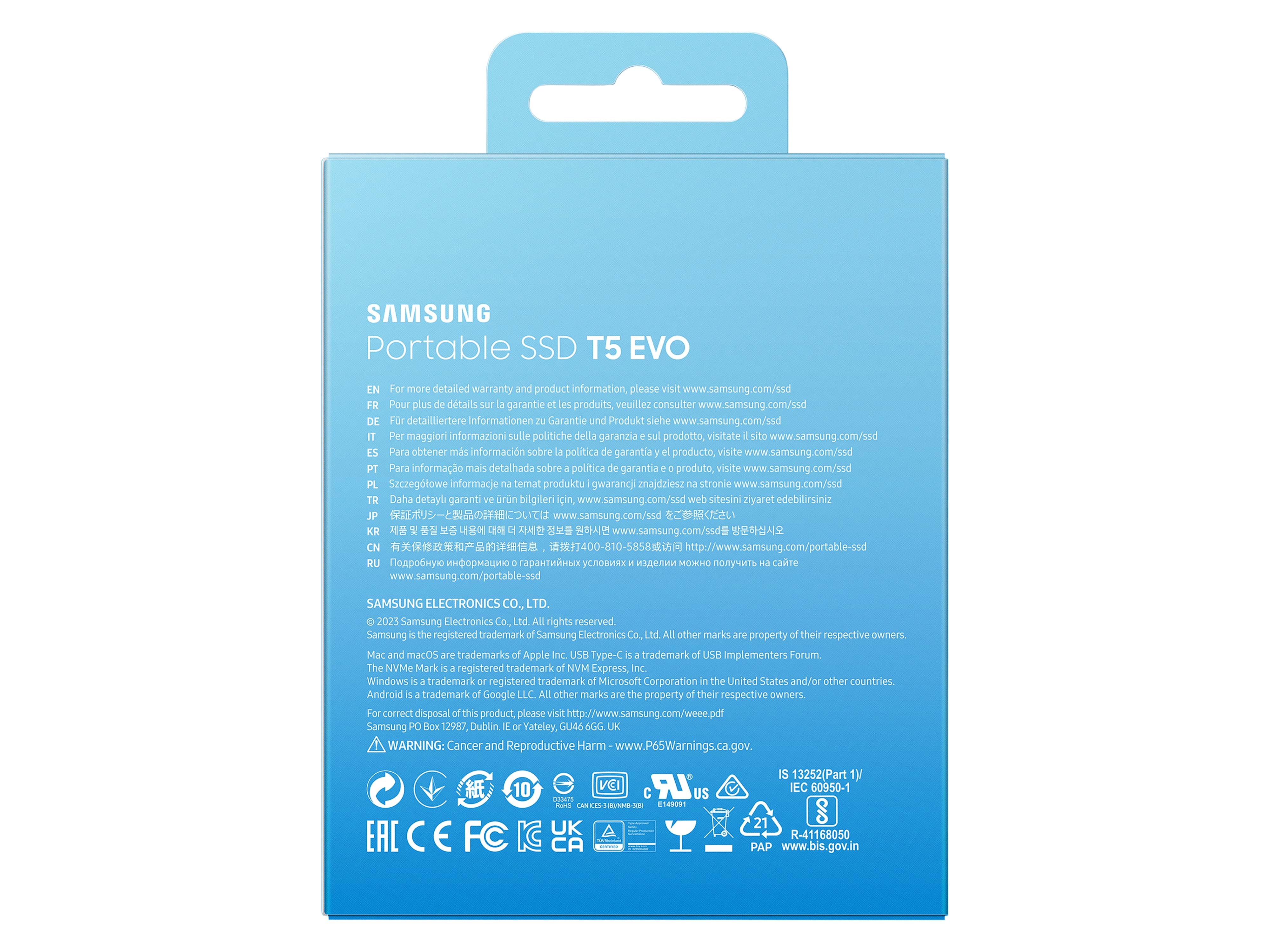 SAMSUNG Externe SSD Portable T5 Evo 4TB SAMSUNG Externe SSD Portable T5 Evo 4TB