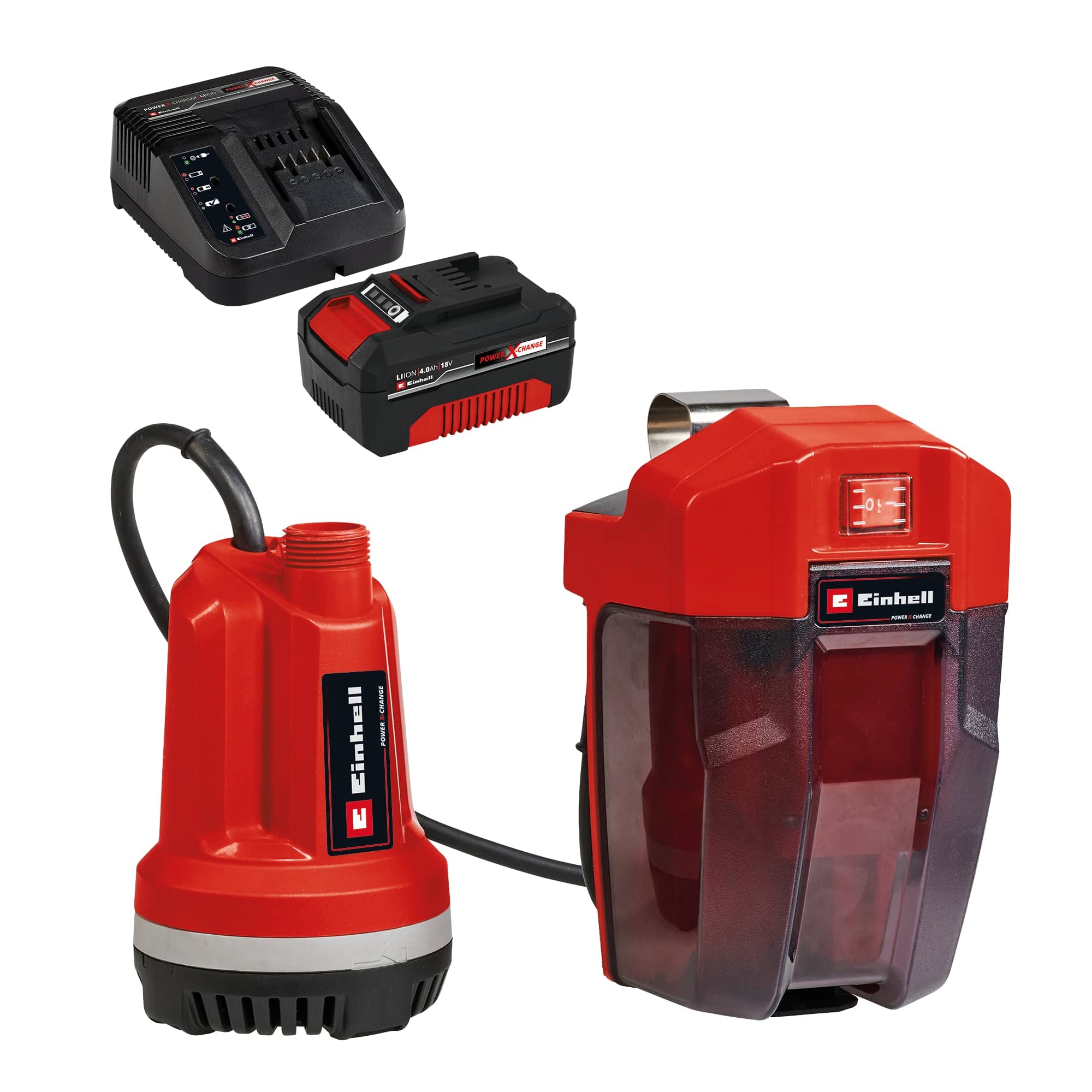 EINHELL Akku-Klarwasserpumpe GE-PP 18 RB Li + Starterset EINHELL Akku-Klarwasserpumpe GE-PP 18 RB Li + Starterset