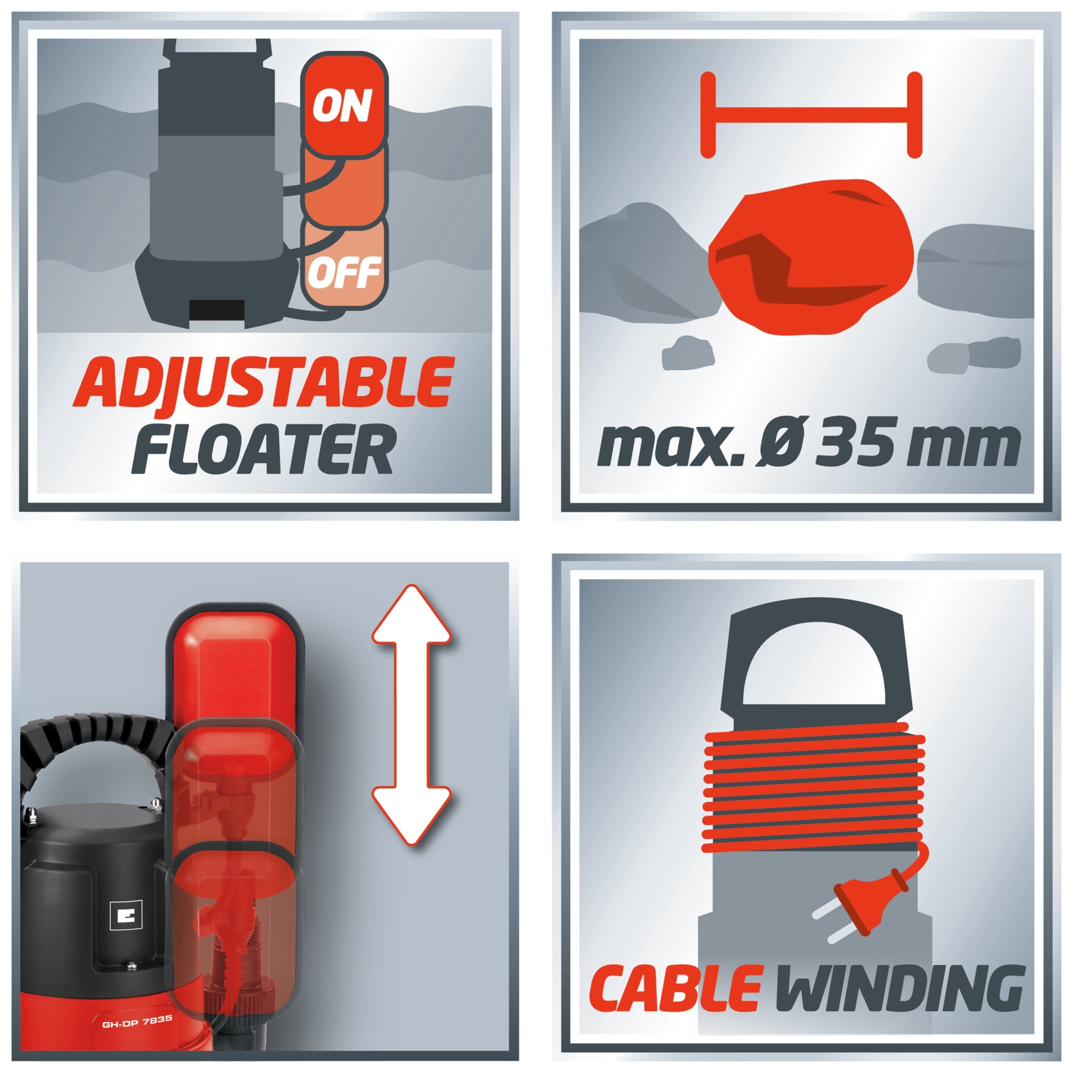 EINHELL Schmutzwasserpumpe GC-DP 7835 EINHELL Schmutzwasserpumpe GC-DP 7835