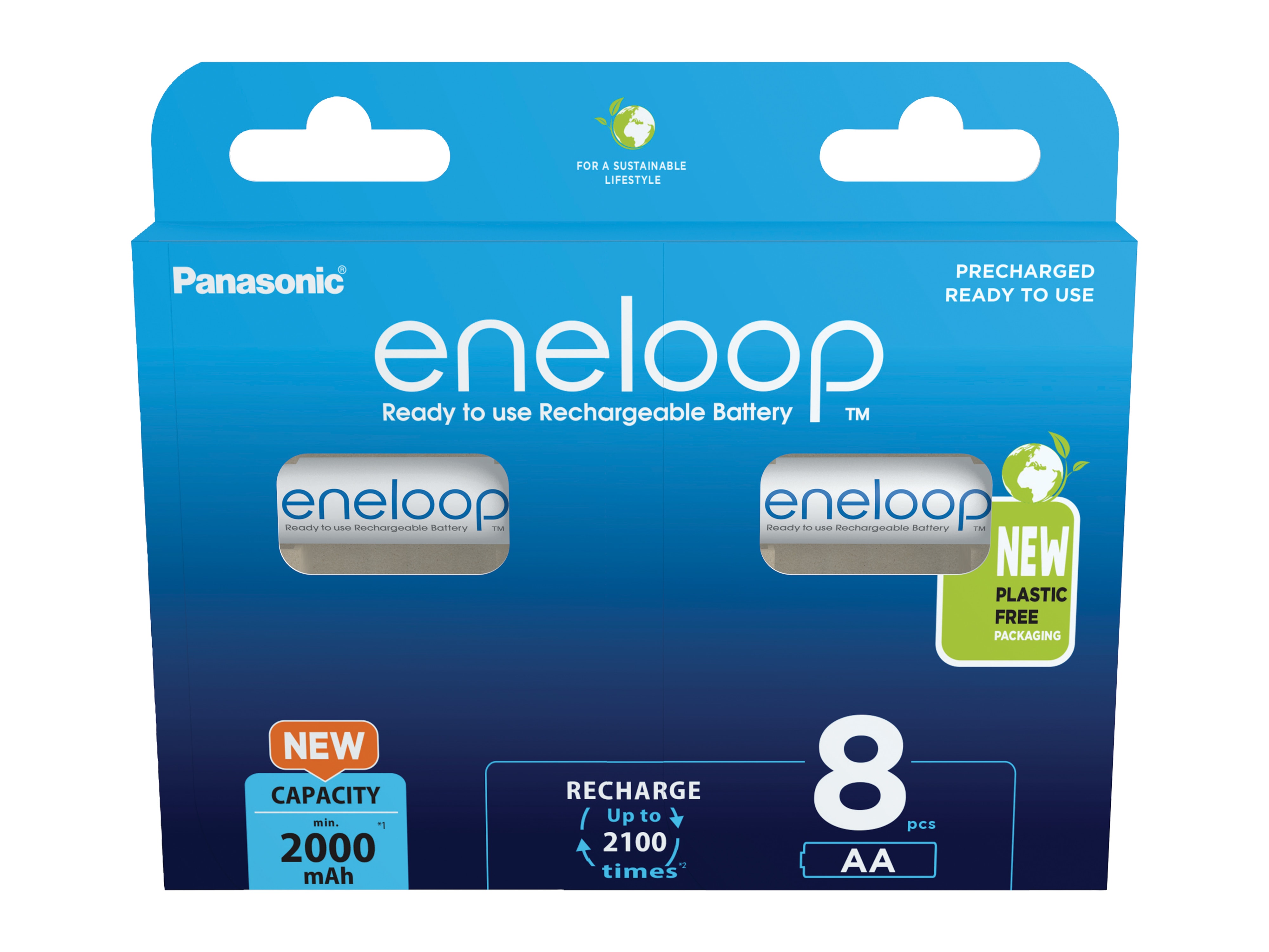 PANASONIC eneloop NiMH-Mignon Akku, 2000mAh, 8 Stück PANASONIC eneloop NiMH-Mignon Akku, 2000mAh, 8 Stück