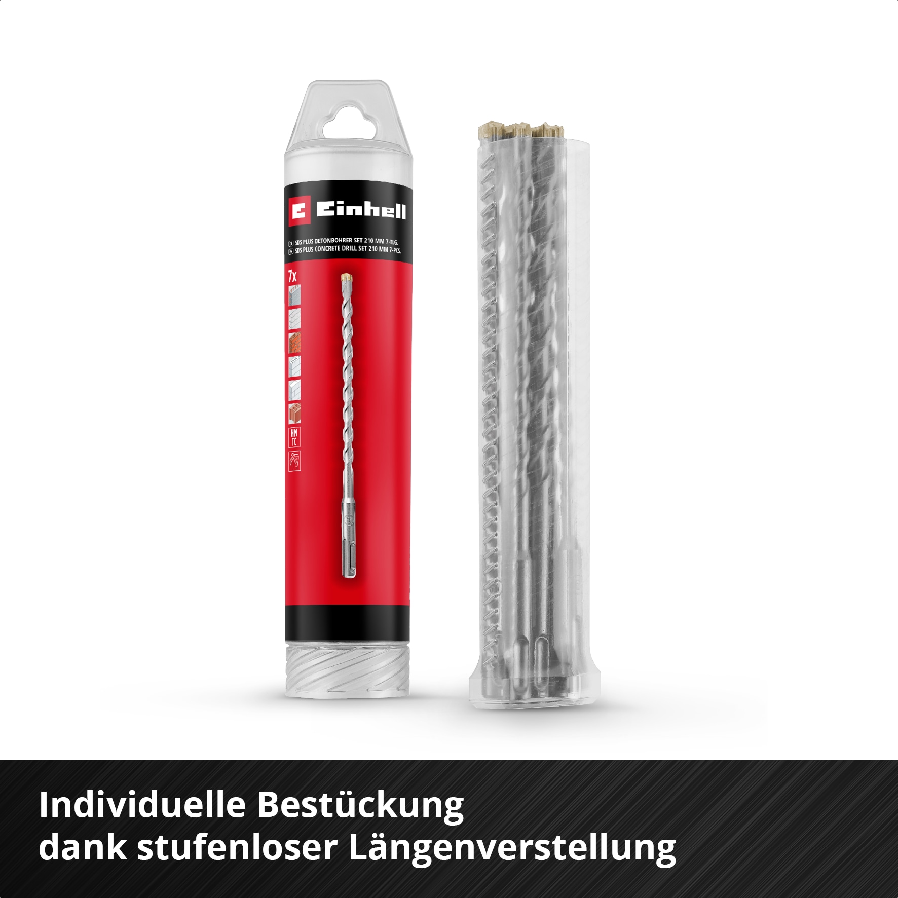 EINHELL SDS-Plus Bohrer-Set 265515, 6-14 mm, 210 mm, 7-teilig EINHELL SDS-Plus Bohrer-Set 265515, 6-14 mm, 210 mm, 7-teilig