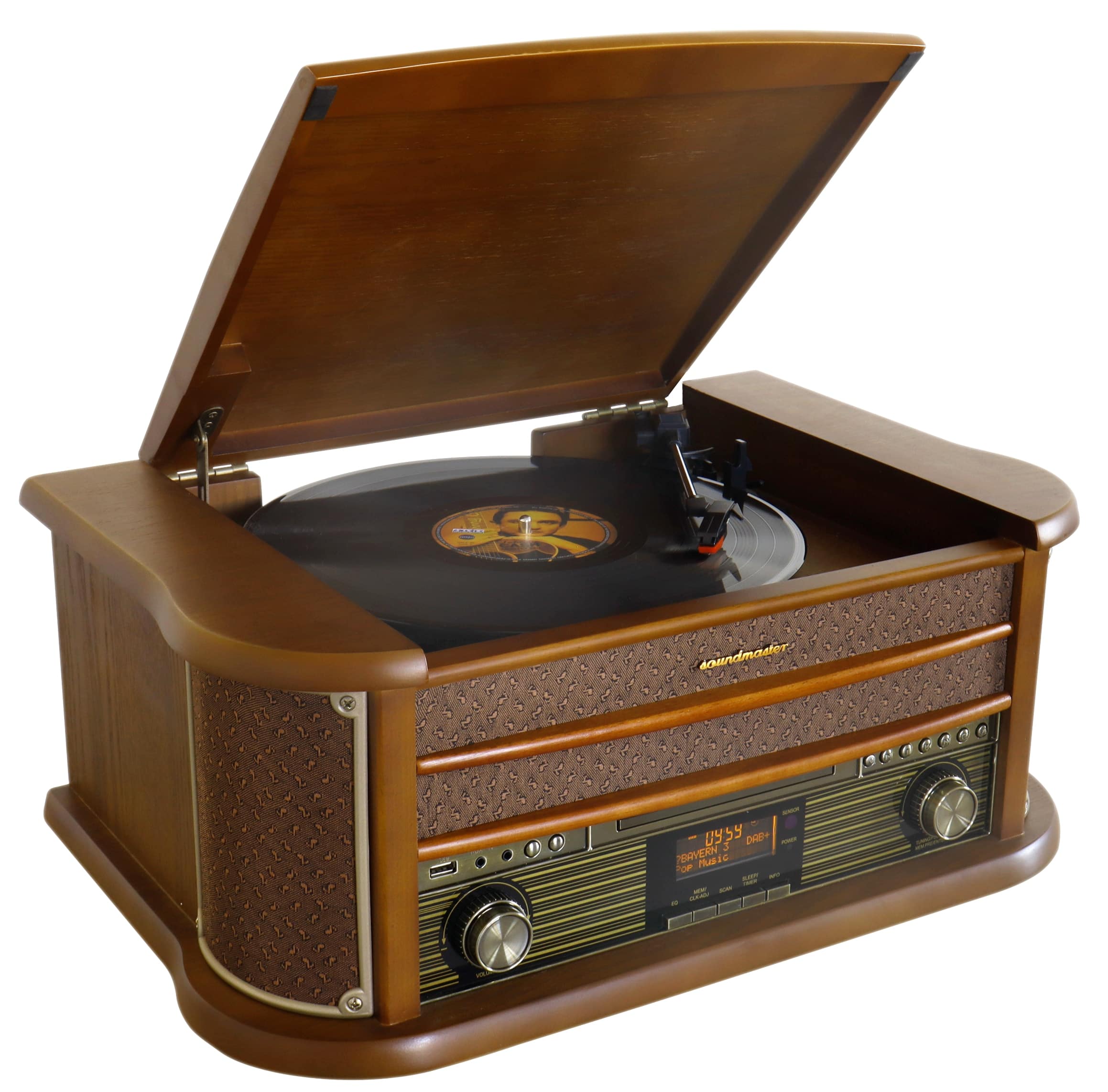 SOUNDMASTER CLASSIC LINE Stereoanlage NR565DAB, Nostalgie SOUNDMASTER Nostalgie Stereoanlage NR565DAB