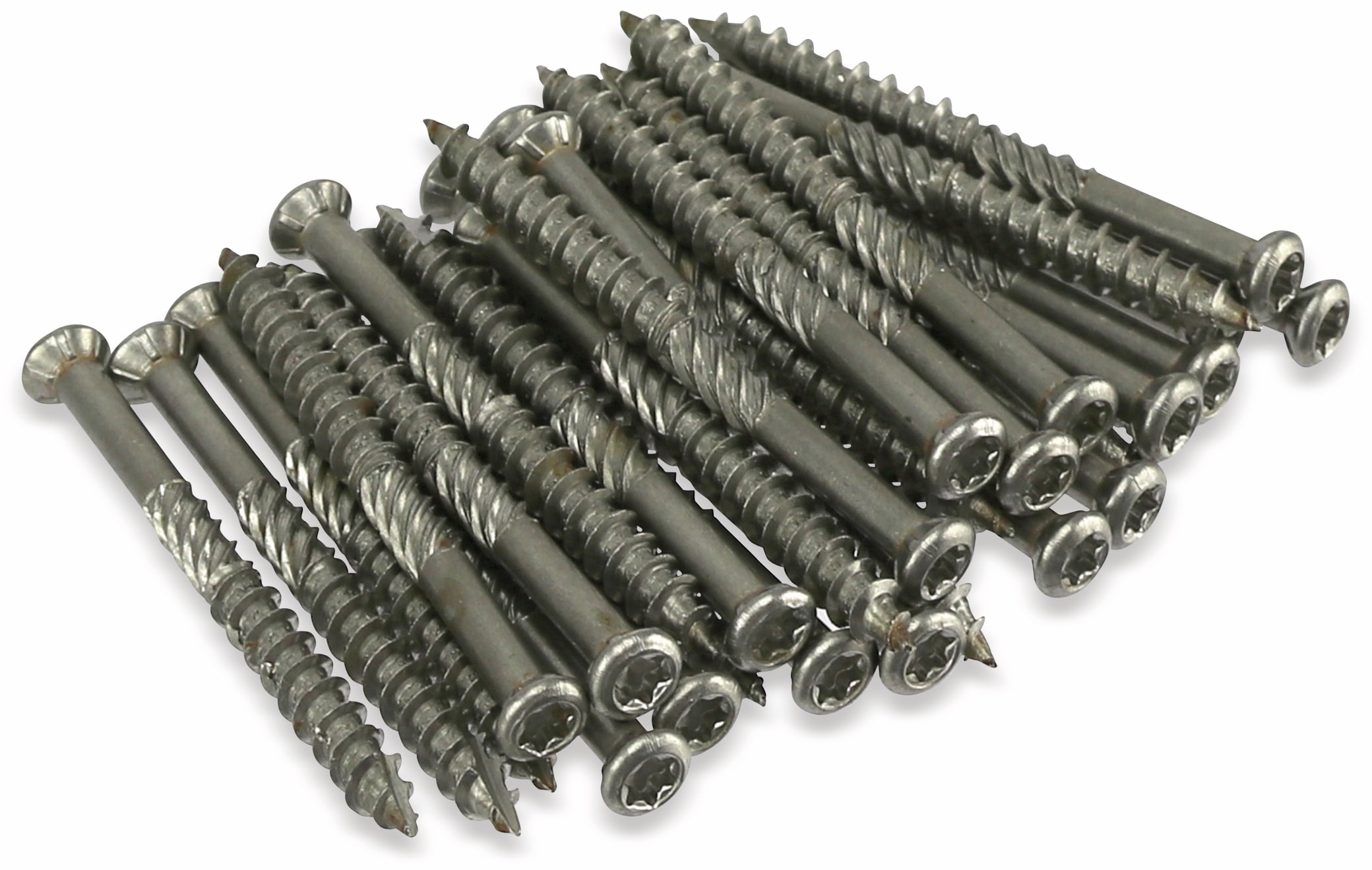 Terrassenbauschrauben, M5x60 mm, Inox, 100 Stück Terrassenbauschrauben, M5x60 mm, Inox, 100 Stück