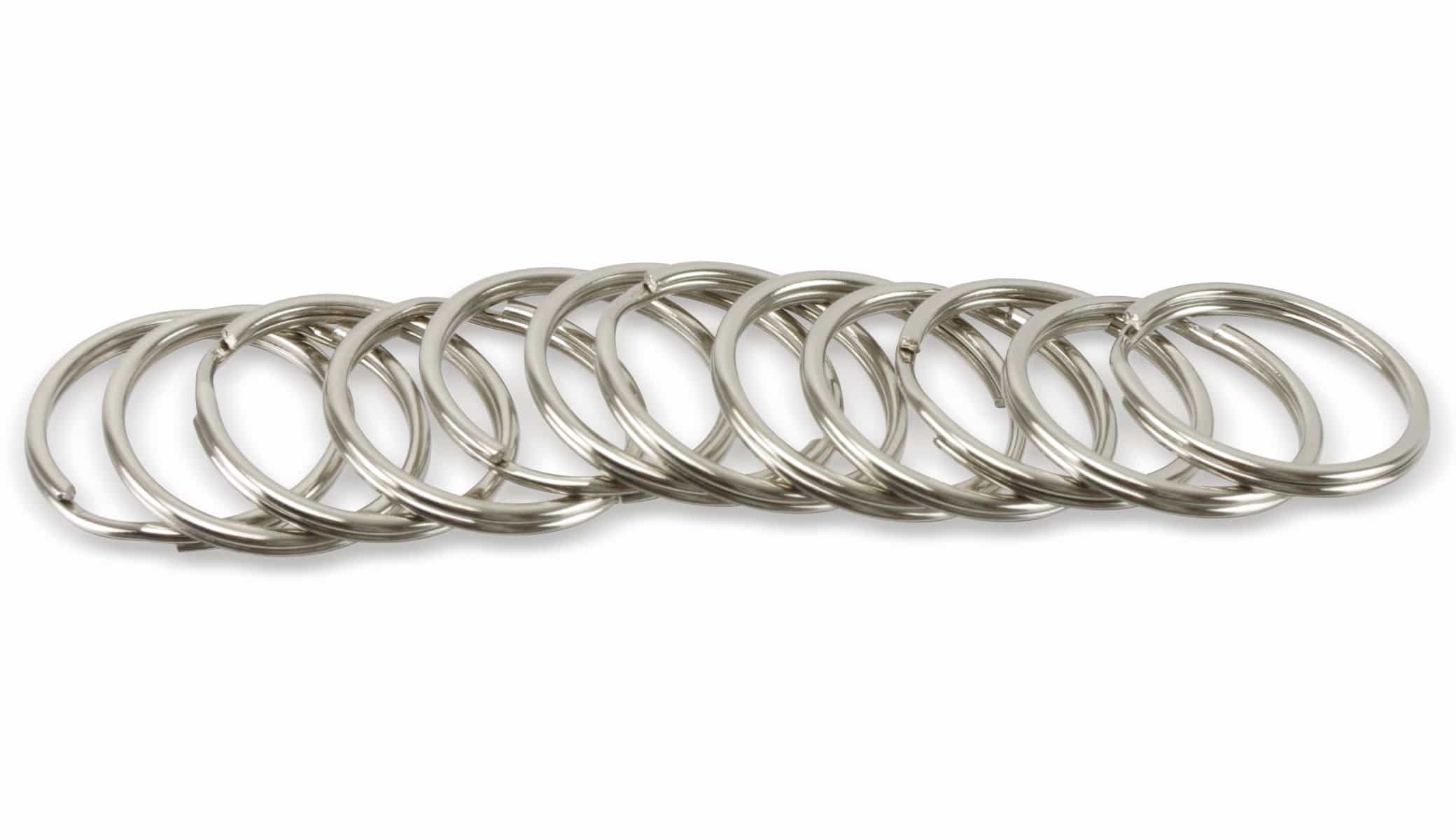 Schlüsselringe, 20 mm, 100 Stück Schlüsselringe, 20 mm, 100 Stück