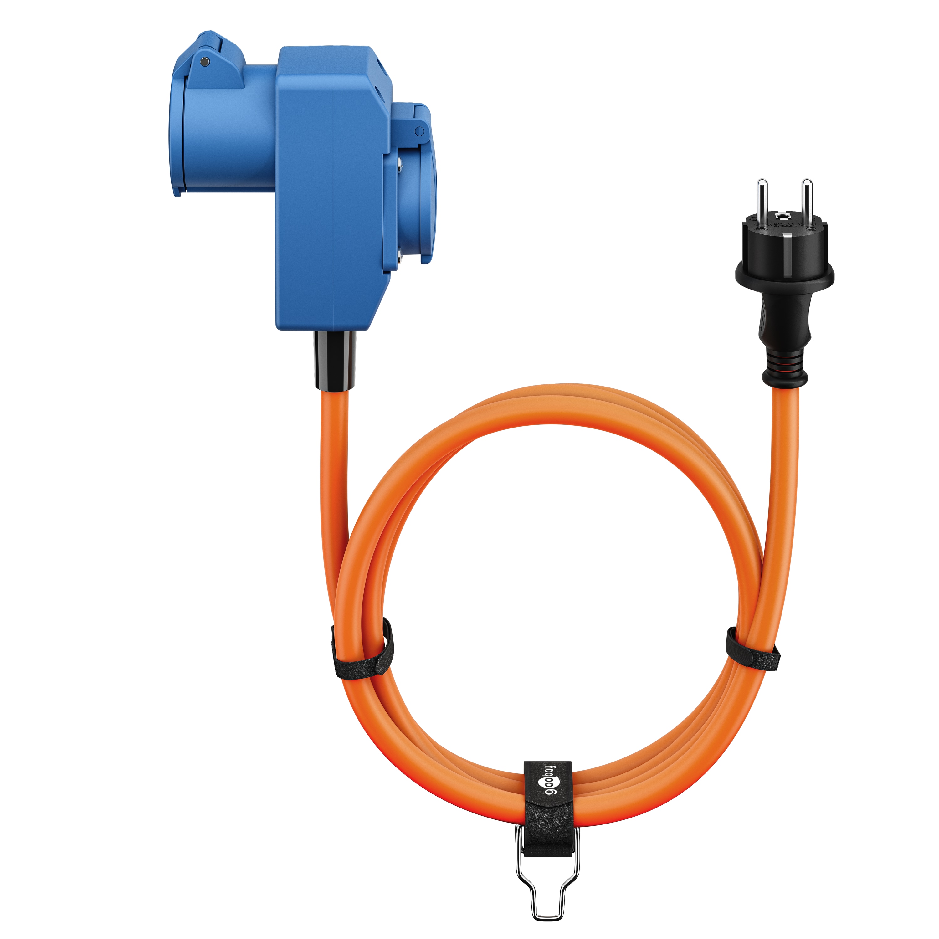 GOOBAY CEE-Adapterkabel 76222, 1,5 m, Schutzkontakt Stecker zu CEE-+ SK.-Kupplung GOOBAY CEE-Adapterkabel 76222, 1,5 m, Schutzkontakt Stecker zu CEE-+ SK.-Kupplung