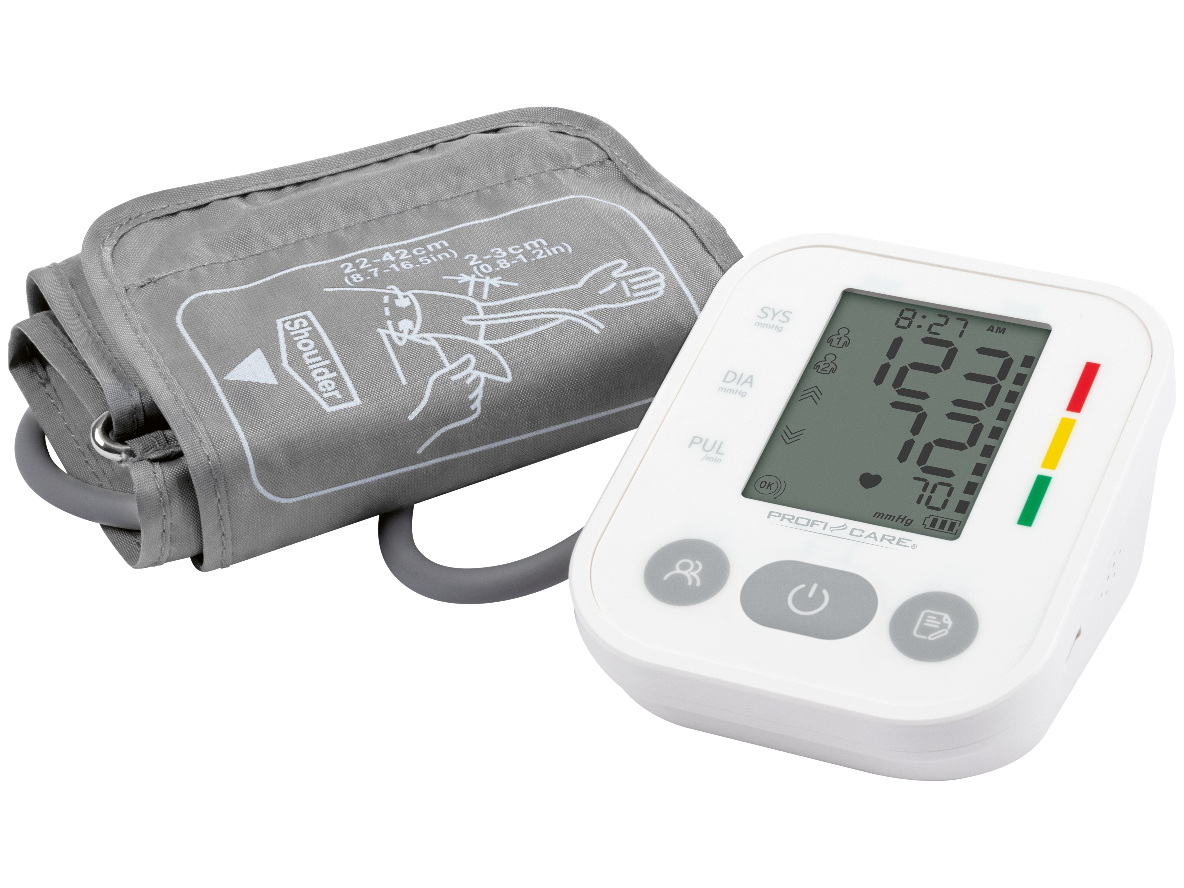 PROFI-CARE Oberarm-Blutdruckmessgerät, PC-BMG 3121, weiß, 331210