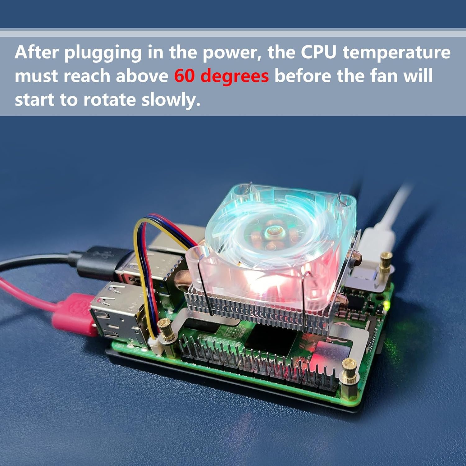 KUBII ICE Tower Lüfter für Raspberry Pi 5, Horizontal, EP-0215 KUBII ICE Tower Lüfter für Raspberry Pi 5, Horizontal, EP-0215
