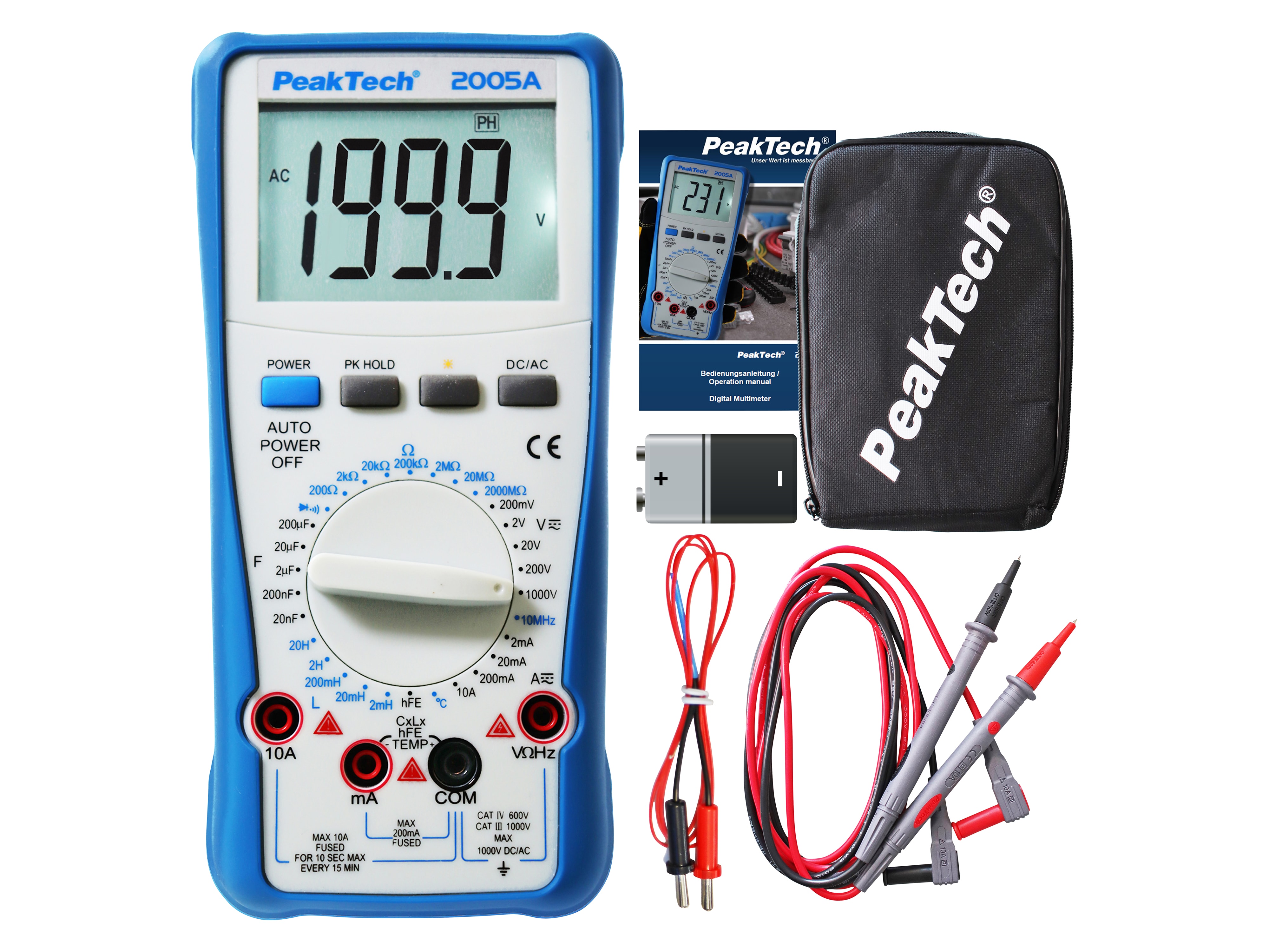 PEAKTECH Multimeter, P 2005 A PEAKTECH Multimeter, P 2005 A