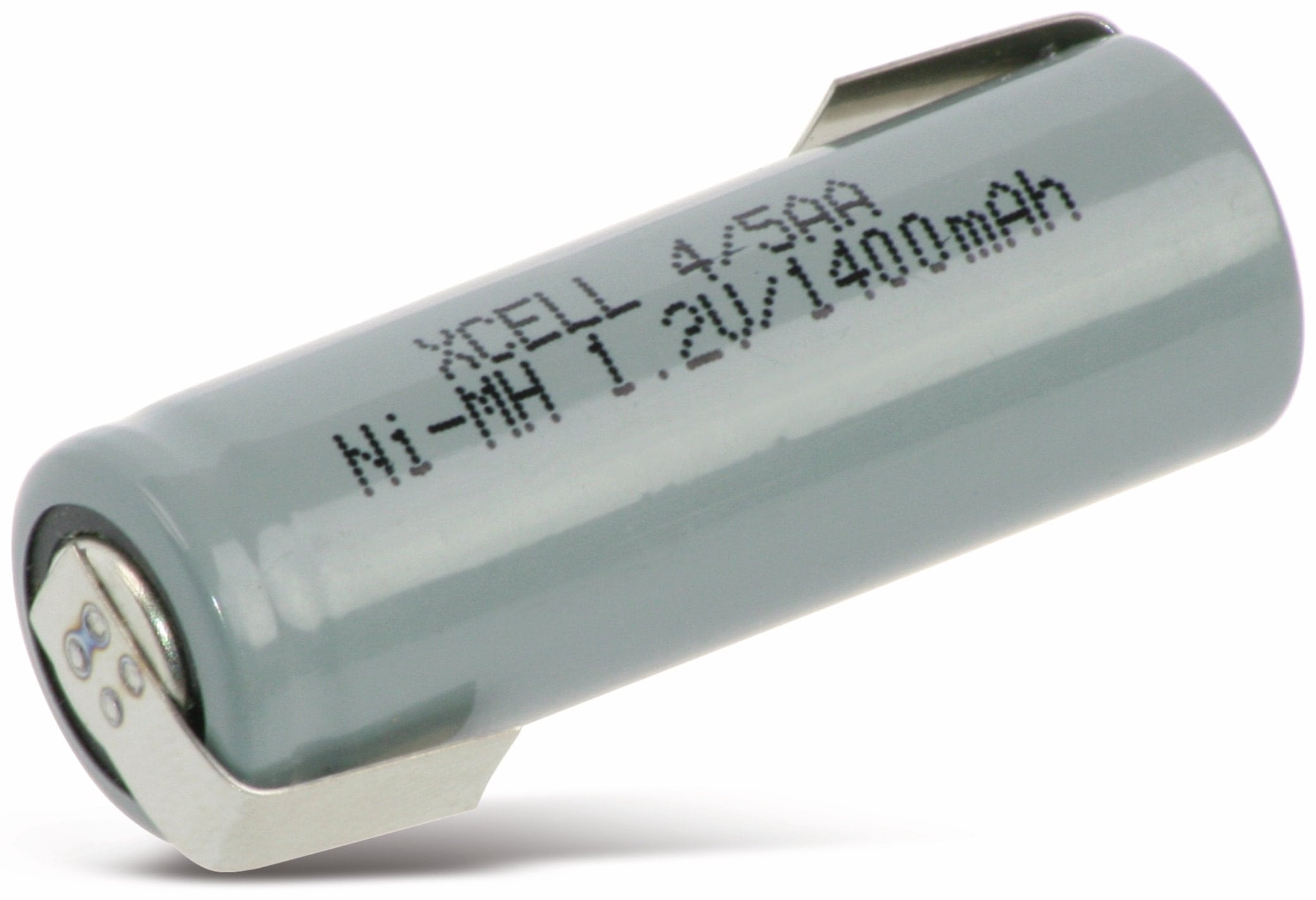 XCELL NiMH-Akku, Industriezelle, 4/5AA, Z-Lötfahne, 43x14,5mm, 1,2V/1400mA XCELL NiMH-Akku, Industriezelle, 4/5AA, Z-Lötfahne, 43x14,5mm, 1,2V/1400mA