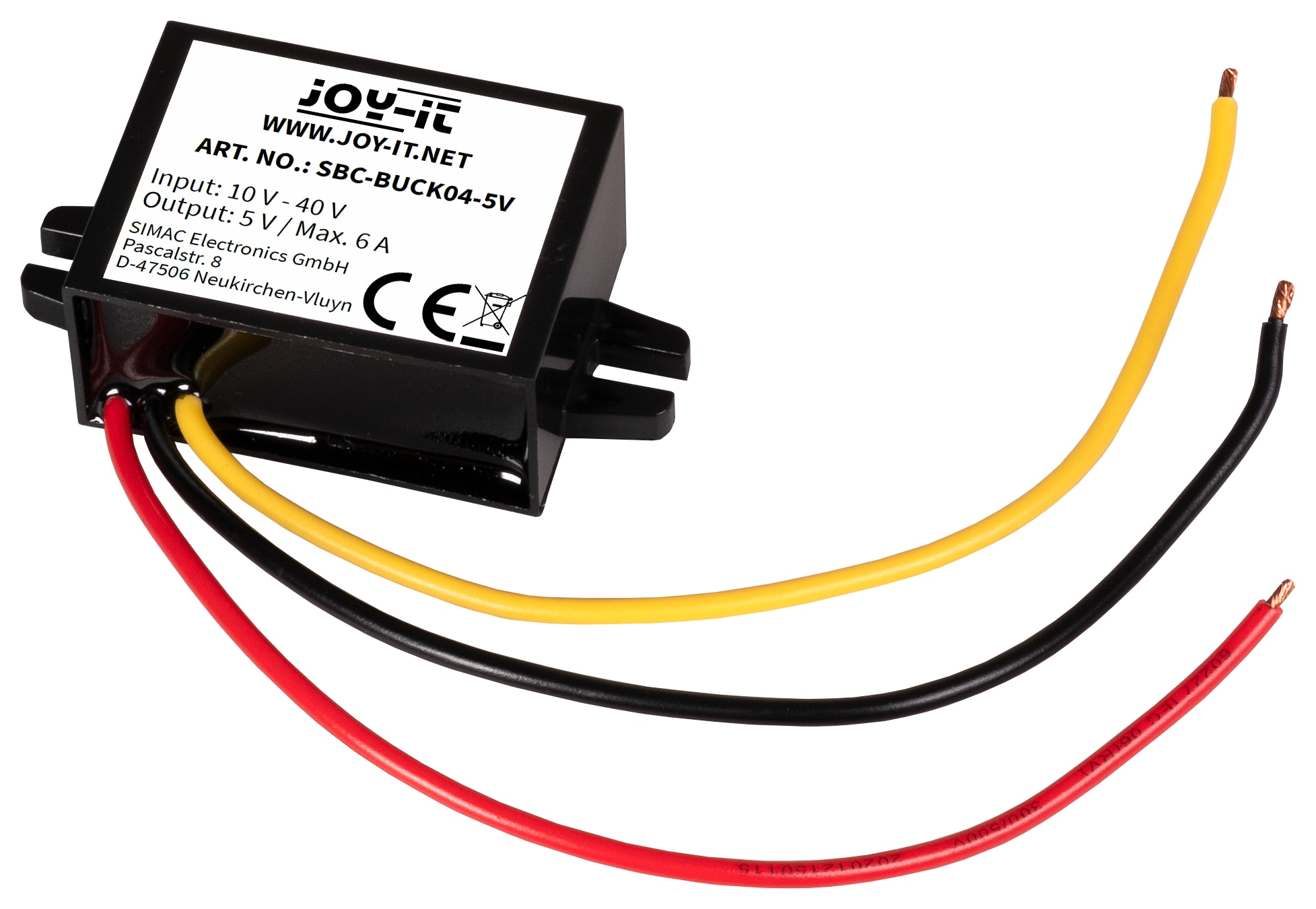 JOY-IT Buck Spannungswandler, SBC-Buck04-5V, Eingang 10-40V, Ausgang 5V, 6A JOY-IT Buck Spannungswandler, SBC-Buck04-5V, Eingang 10-40V, Ausgang 5V, 6A