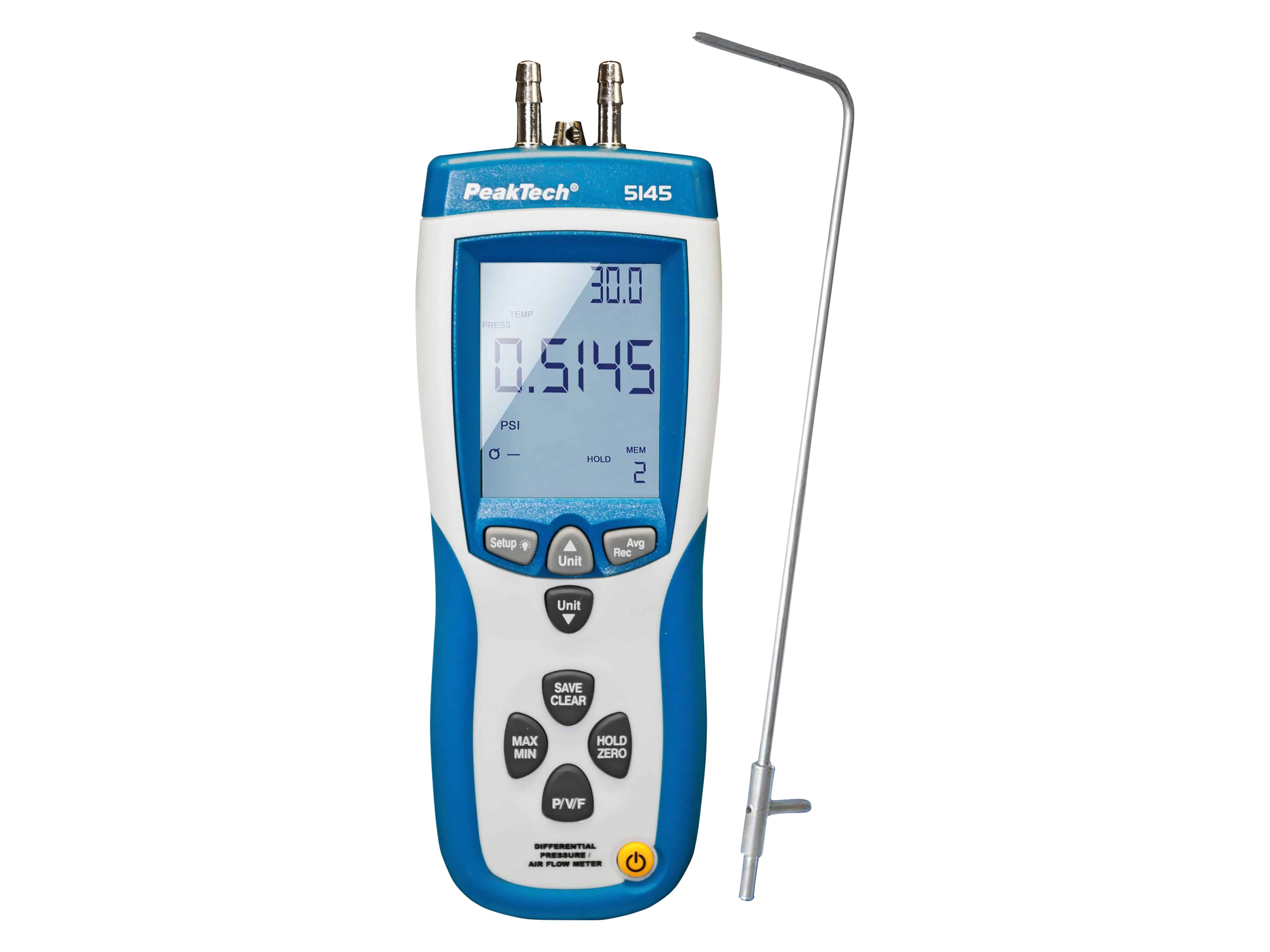 PEAKTECH Druckmessgerät P 5145, 0... 50 mBar PEAKTECH Druckmessgerät P 5145, 0... 50 mBar