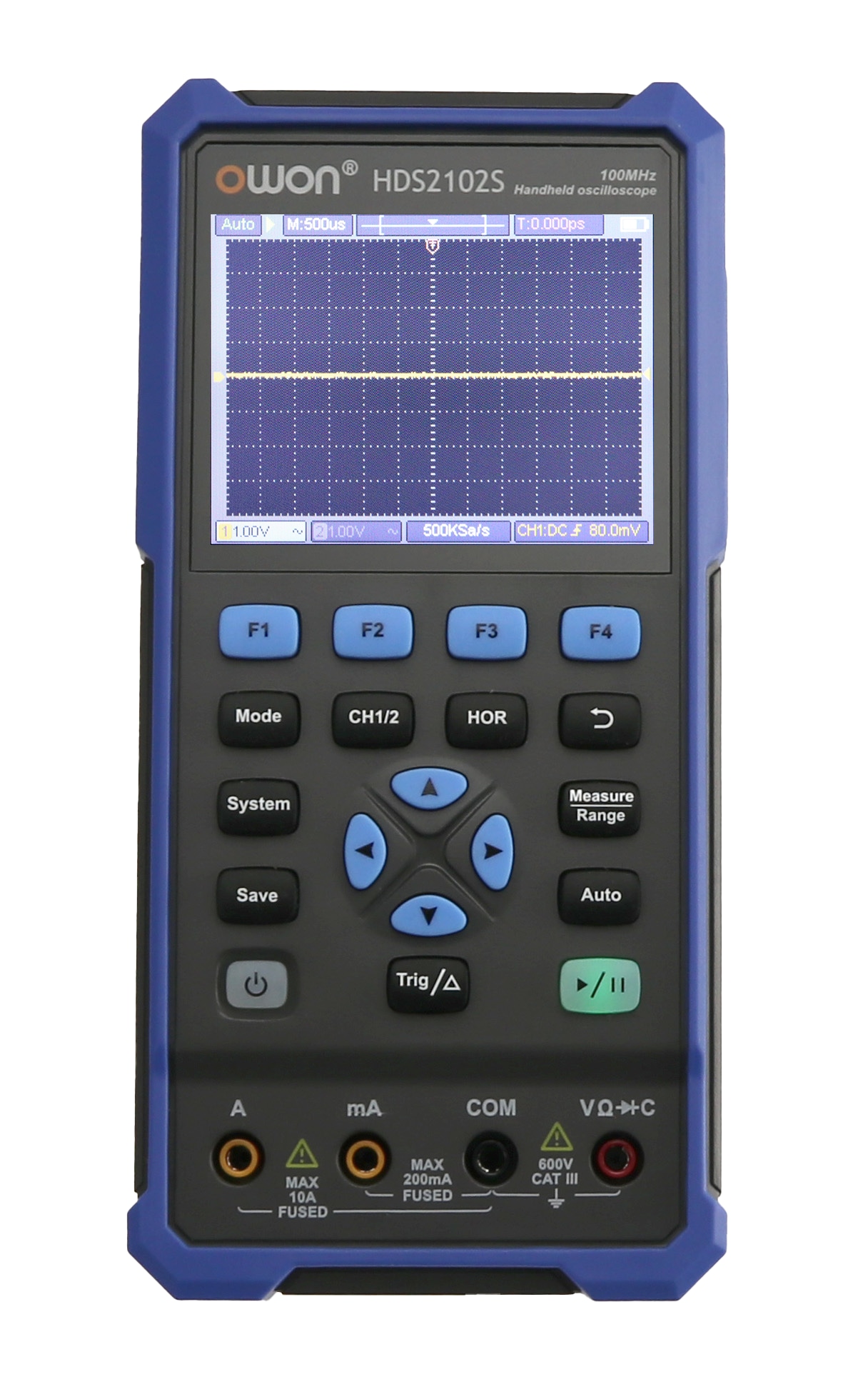 OWON LCD-Oszilloskop mit Multimeter und Funktionsgenerator, HDS2102S, 2-Kanal, 100 MHz OWON LCD-Oszilloskop mit Multimeter und Funktionsgenerator, HDS2102S, 2-Kanal, 100 MHz