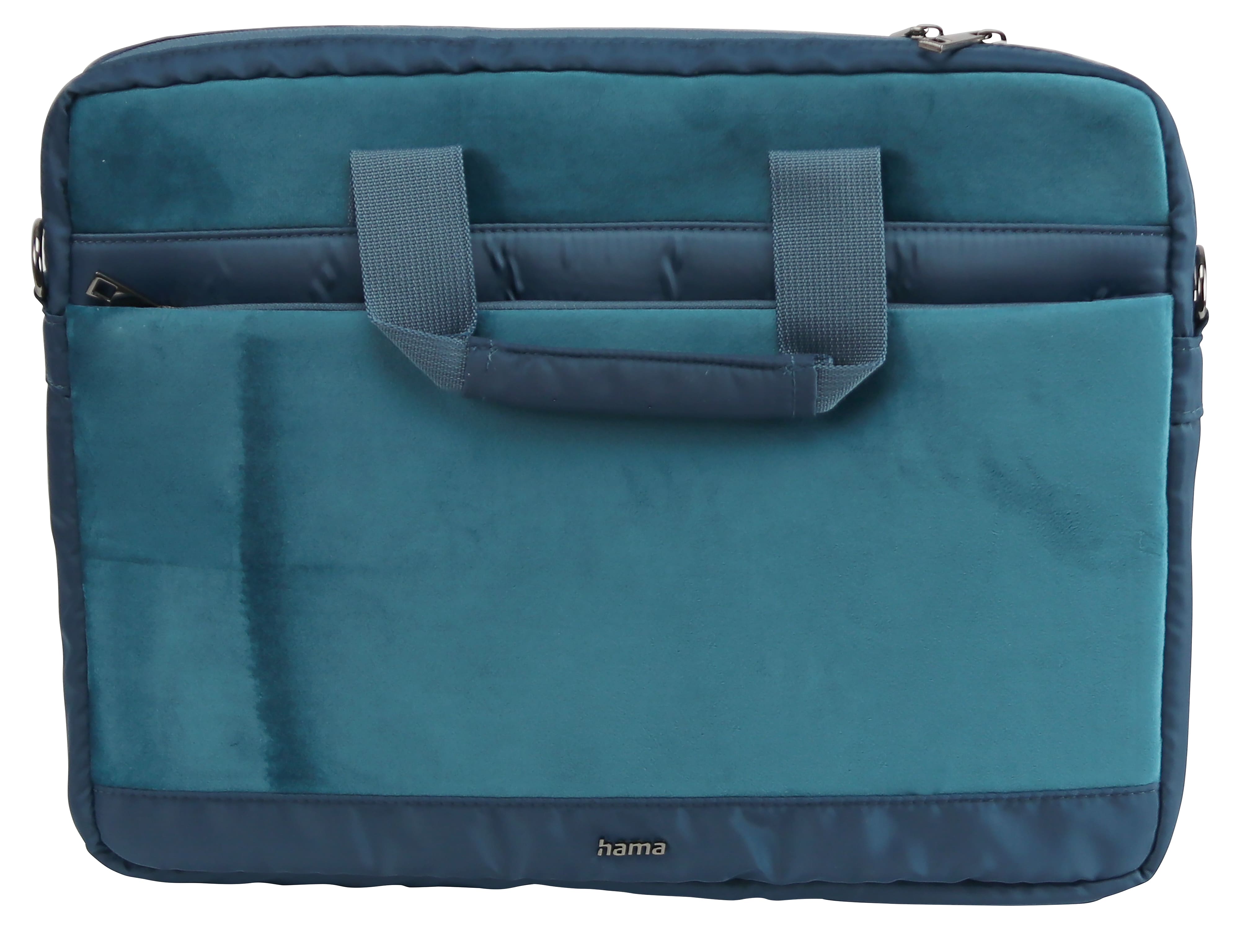 HAMA Laptoptasche Velvet 41,1 cm (16.2"), Toploader, Petrol HAMA Laptoptasche Velvet 41,1 cm (16.2"), Toploader, Petrol