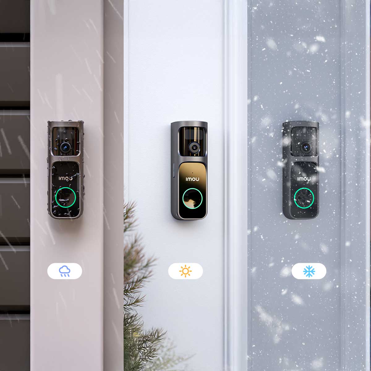 IMOU Türsprechanlage Doorbell 3 Kit, außen, weiß IMOU Türsprechanlage Doorbell 3 Kit, außen, weiß