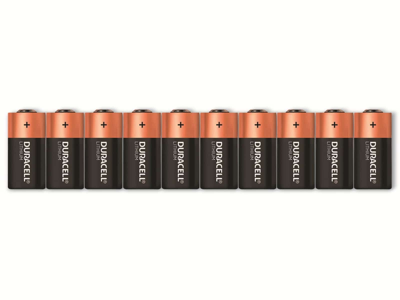 DURACELL Lithium-Batterie, Lithium, CR123A, 10 Stück DURACELL Lithium-Batterie, Lithium, CR123A, 10 Stück
