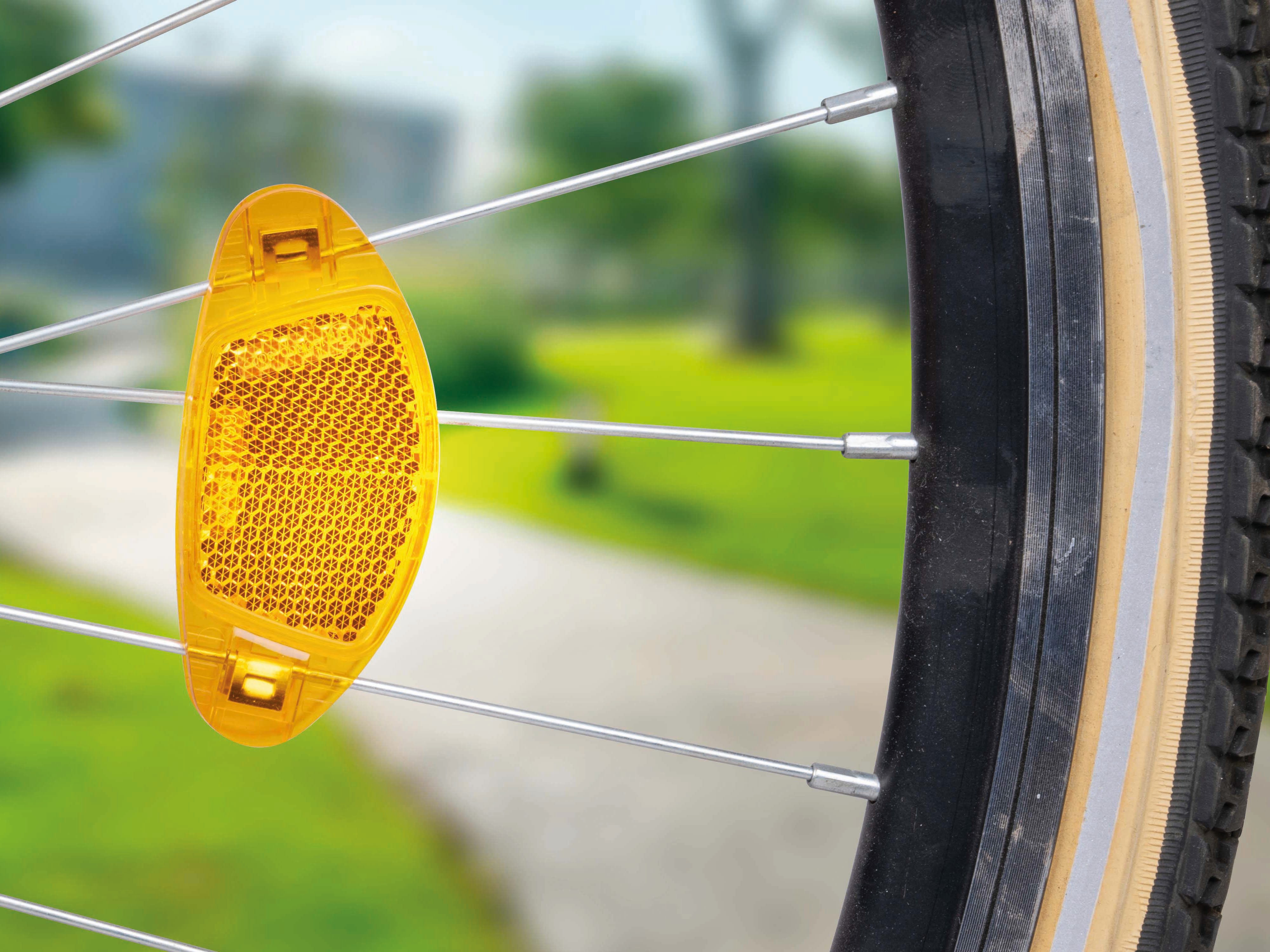 DUNLOP Fahrrad-Speichenreflektor, 4 Stück, 80x36x8 mm DUNLOP Fahrrad-Speichenreflektor, 4 Stück, 80x36x8 mm
