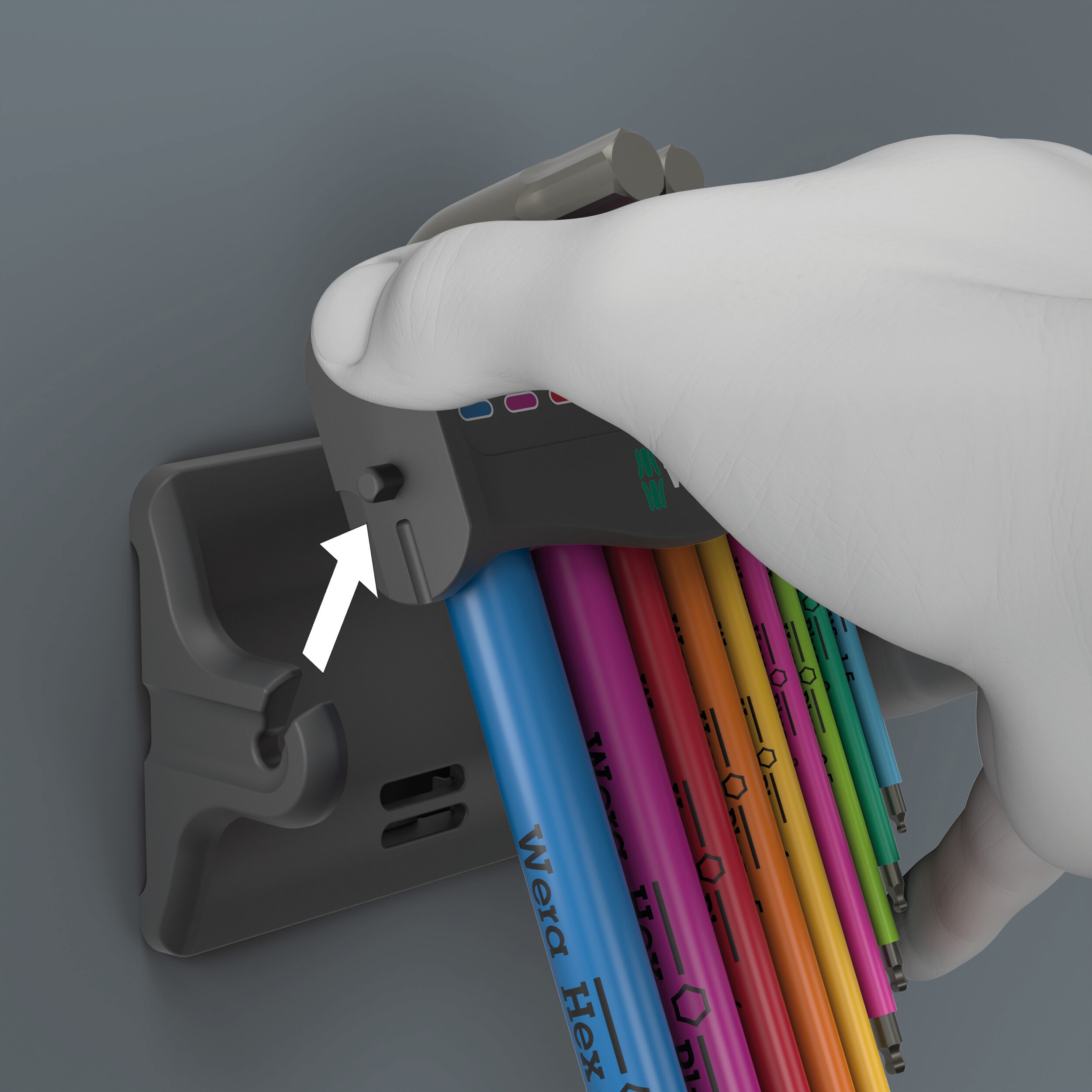 WERA Winkelschlüsselsatz, 950/9 Hex-Plus Multicolour 3, 05133165001, metrisch, BlackLaser, 9‑teilig WERA Winkelschlüsselsatz, 950/9 Hex-Plus Multicolour 3, 05133165001, metrisch, BlackLaser, 9‑teilig