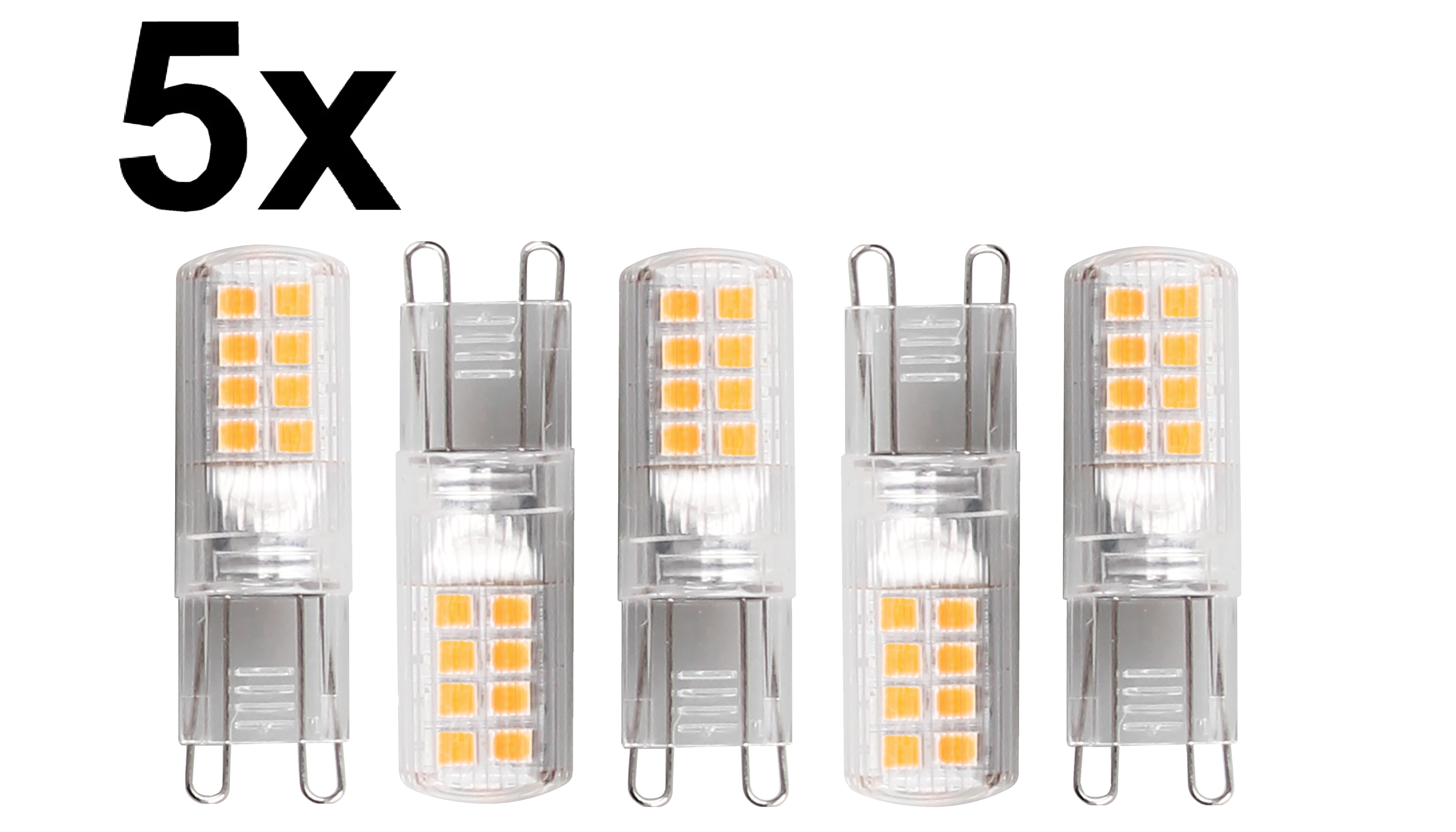 BLULAXA LED-Stiftsockellampe, EEK: E, G9, 2,6W, 320lm, 3000K, 5 Stück BLULAXA LED-Stiftsockellampe, EEK: E, G9, 2,6W, 320lm, 3000K, 5 Stück