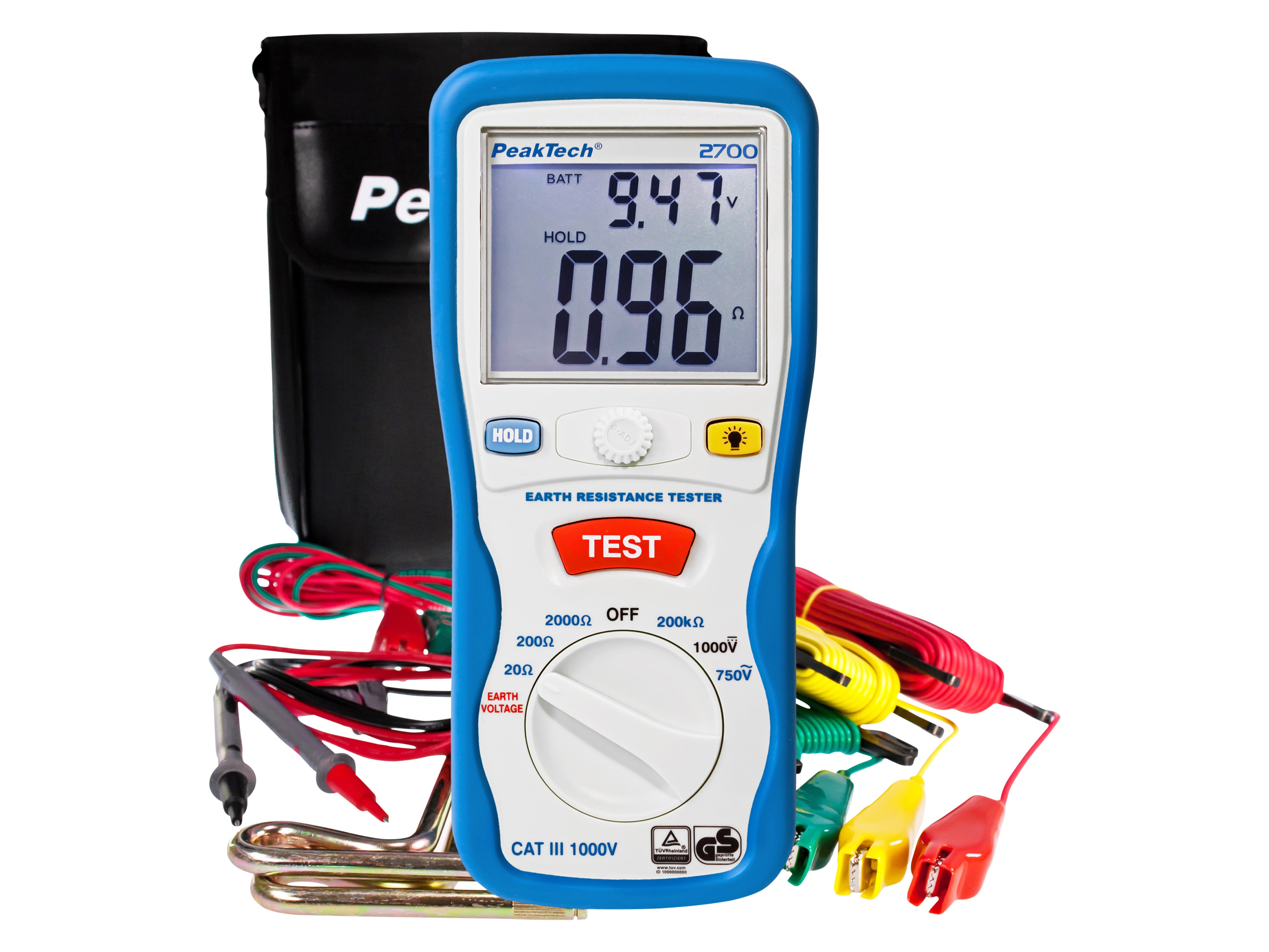 PEAKTECH Erdungs-Messgerät, P2700 PEAKTECH Erdungs-Messgerät, P2700