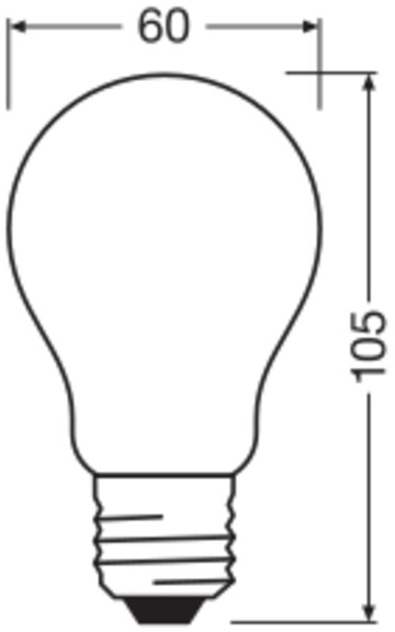 OSRAM LED-Lampe Retrofit, 5,9 W, E27, 2700 K, EEK: D, 806 lm, IP20, warmweiß