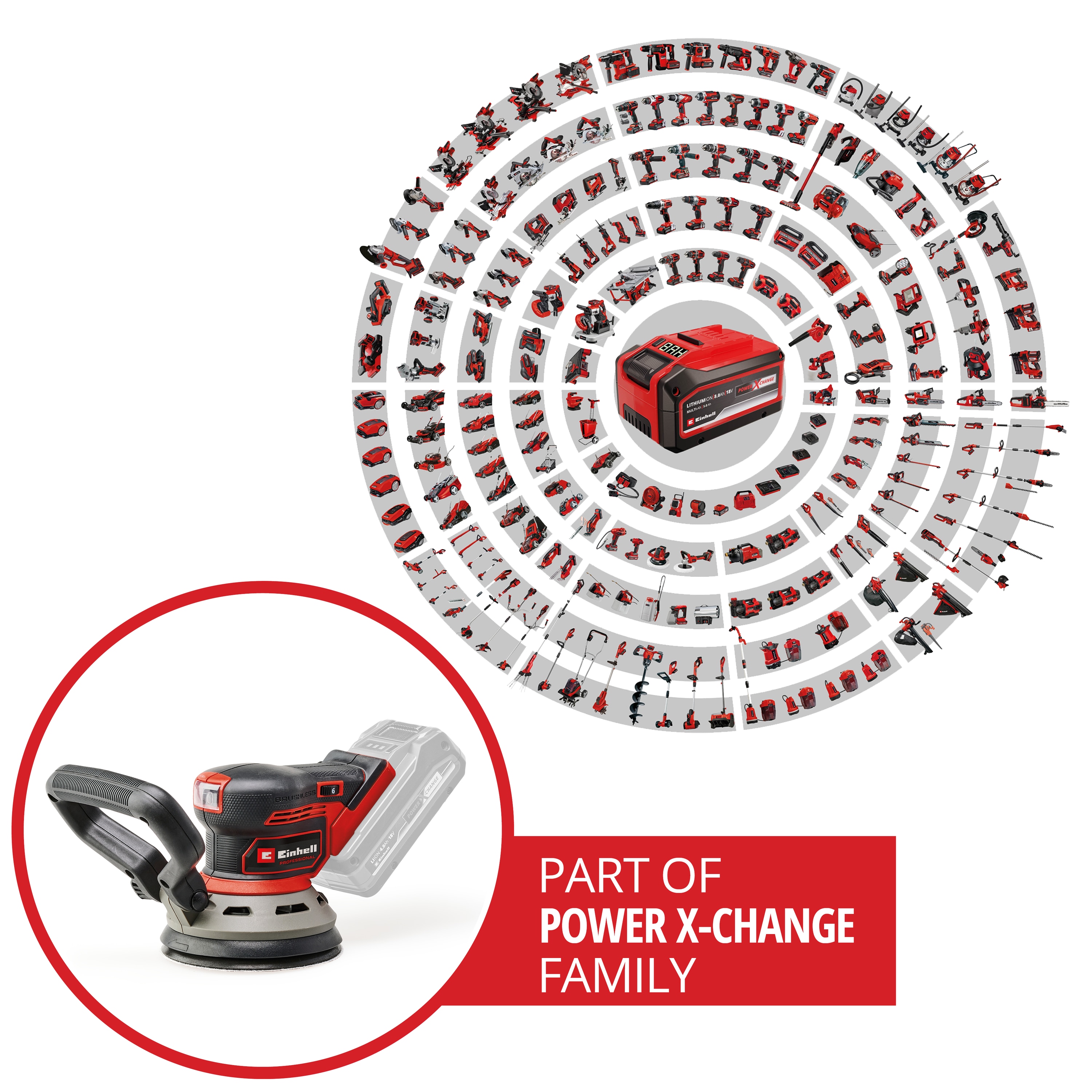 EINHELL PROFESSIONAL Akku-Exzenterschleifer TP-RS 18/32 Li BL-Solo EINHELL Akku-Exzenterschleifer TP-RS 18/32 Li BL-Solo