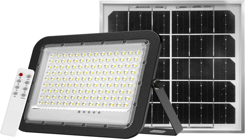 ENOVALITE Solar LED-Fluter, mit Akku, 300 W, 3800 lm, 6500 K ENOVALITE Solar LED-Fluter, mit Akku, 300 W, 3800 lm, 6500 K