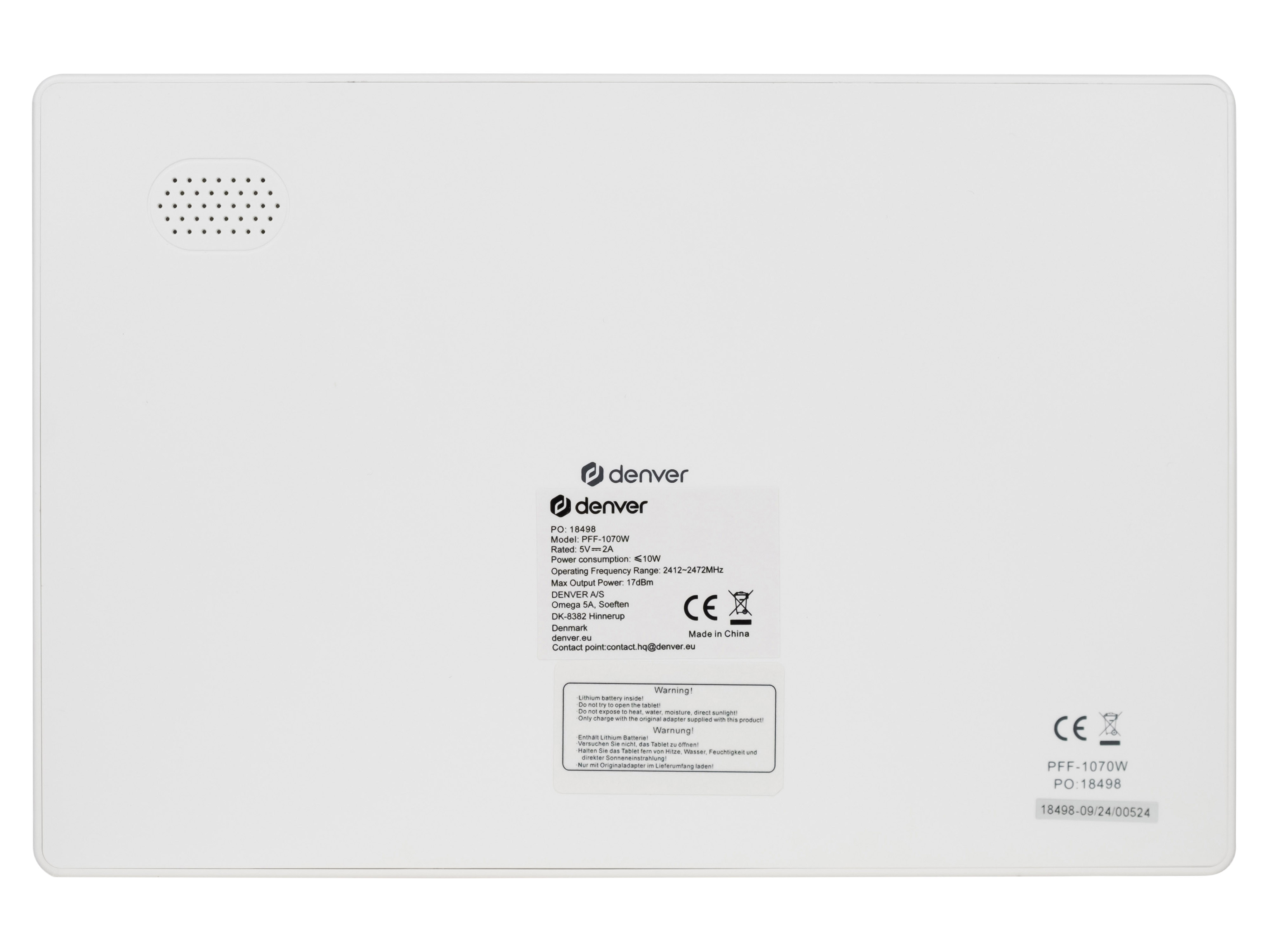 DENVER Digitaler Bilderrahmen PFF-1070W DENVER Digitaler Bilderrahmen PFF-1070W