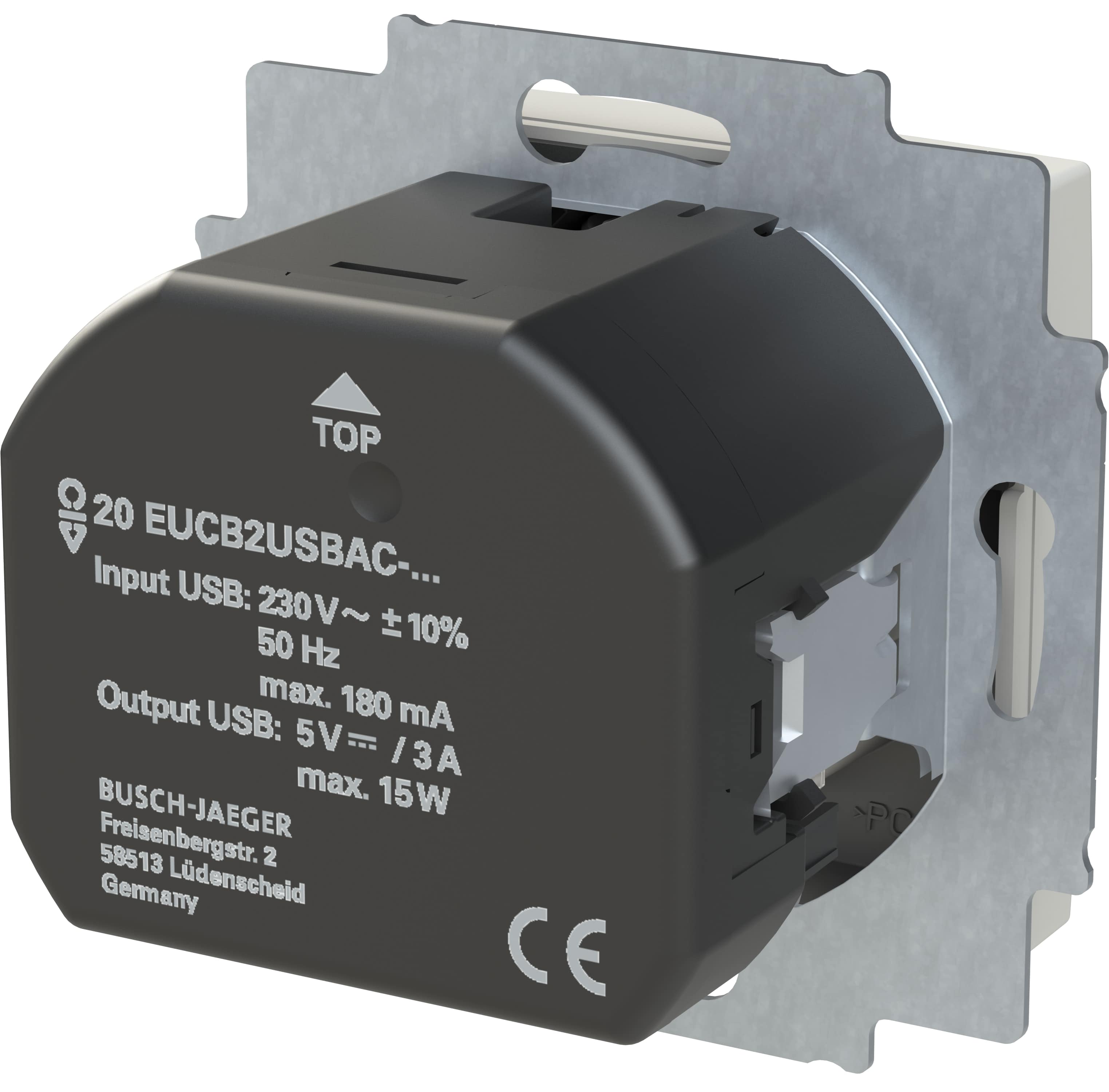 BUSCH-JAEGER USB/Steckdoseneinsatz 20 EUCB2USBAC-914 BUSCH-JAEGER USB/Steckdoseneinsatz 20 EUCB2USBAC-914