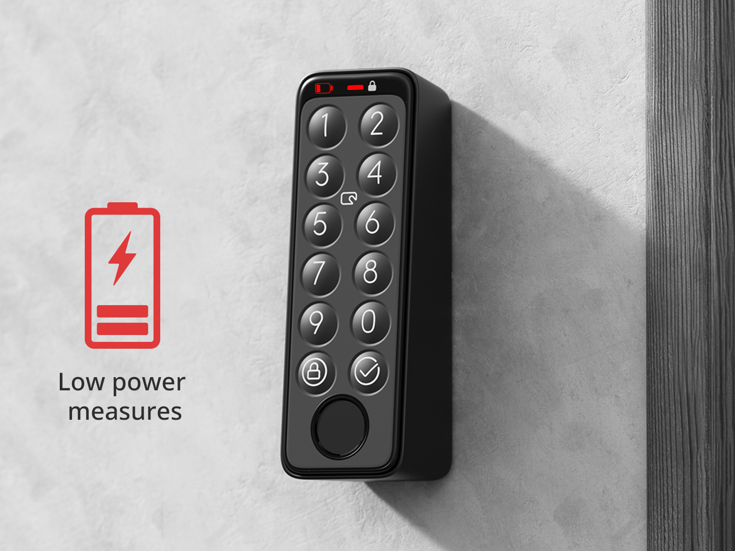 SWITCHBOT Smartes Türschloss, Touch Keypad, schwarz SWITCHBOT Smartes Türschloss, Touch Keypad, schwarz
