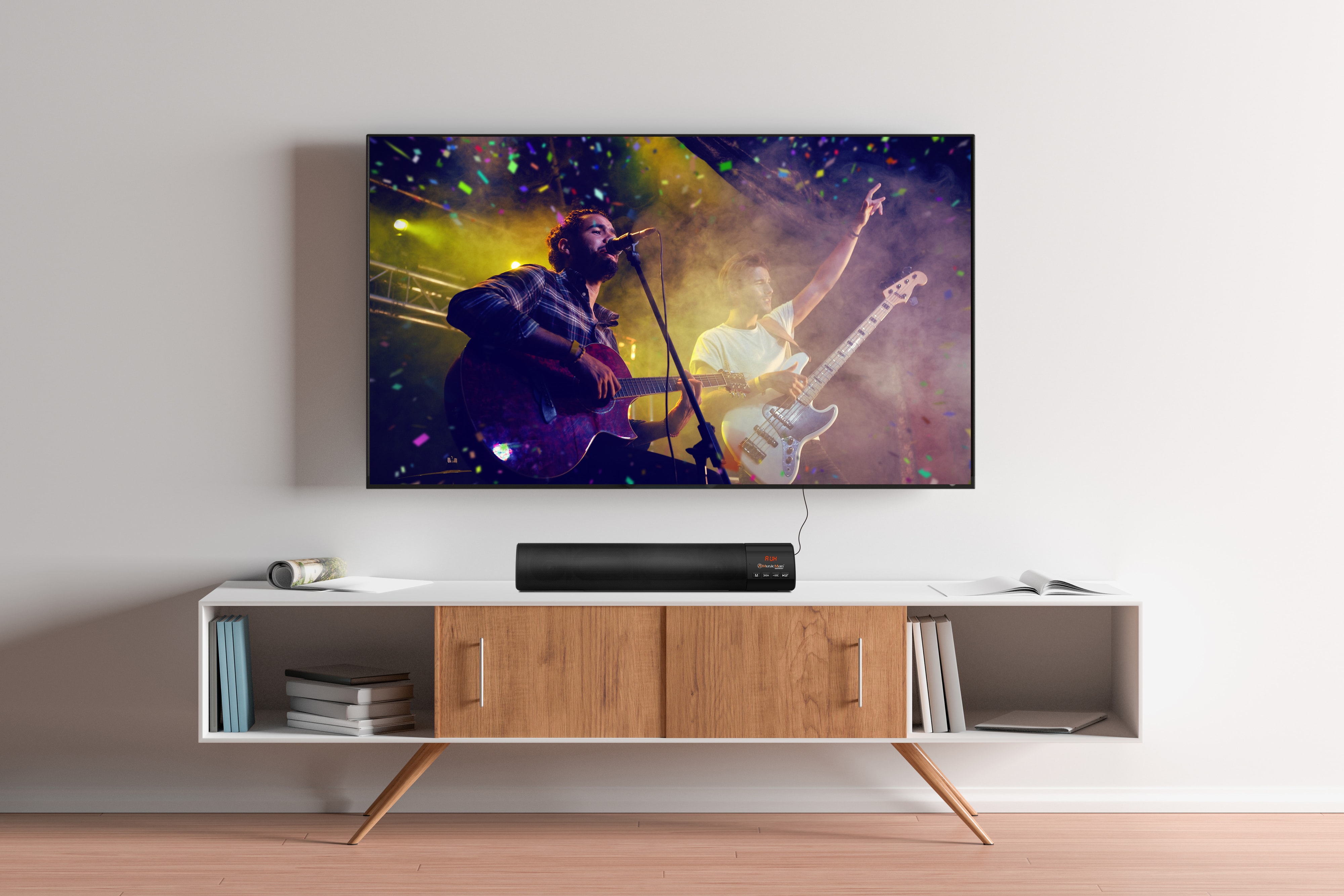 MUSICMAN Mini-Soundbar BT-X54, schwarz MUSICMAN Mini-Soundbar BT-X54, schwarz